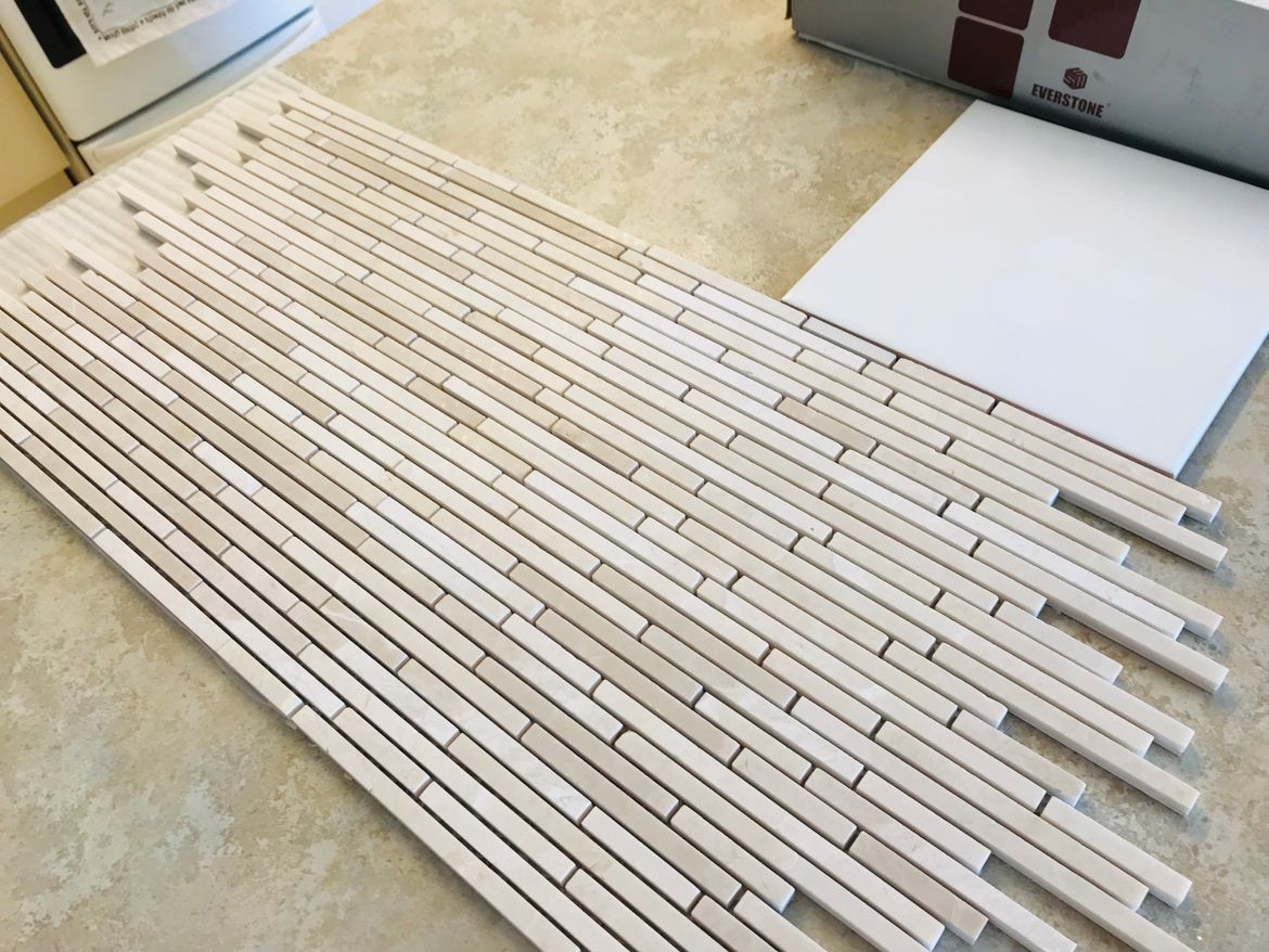 The sheets came like this so I had to slice them up