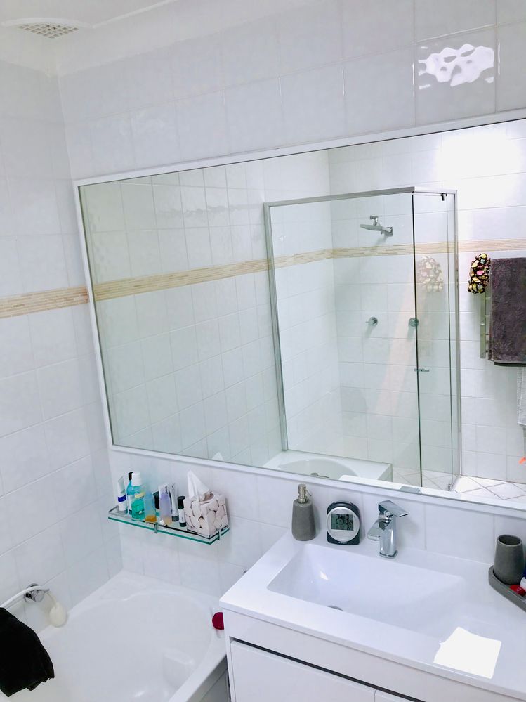 Just need to give the bathroom a really good clean and paint the door and trims and it's all done. About $3500 all up. Next up is the hall floors, replace trims/skirts and paint.  Then I move to the big kithen, dining and lounge build downstairs.