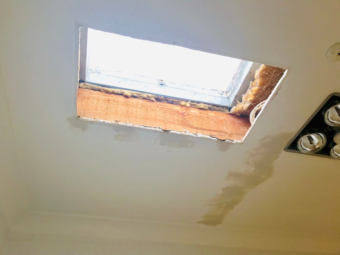 The skylight surround needed replacing.