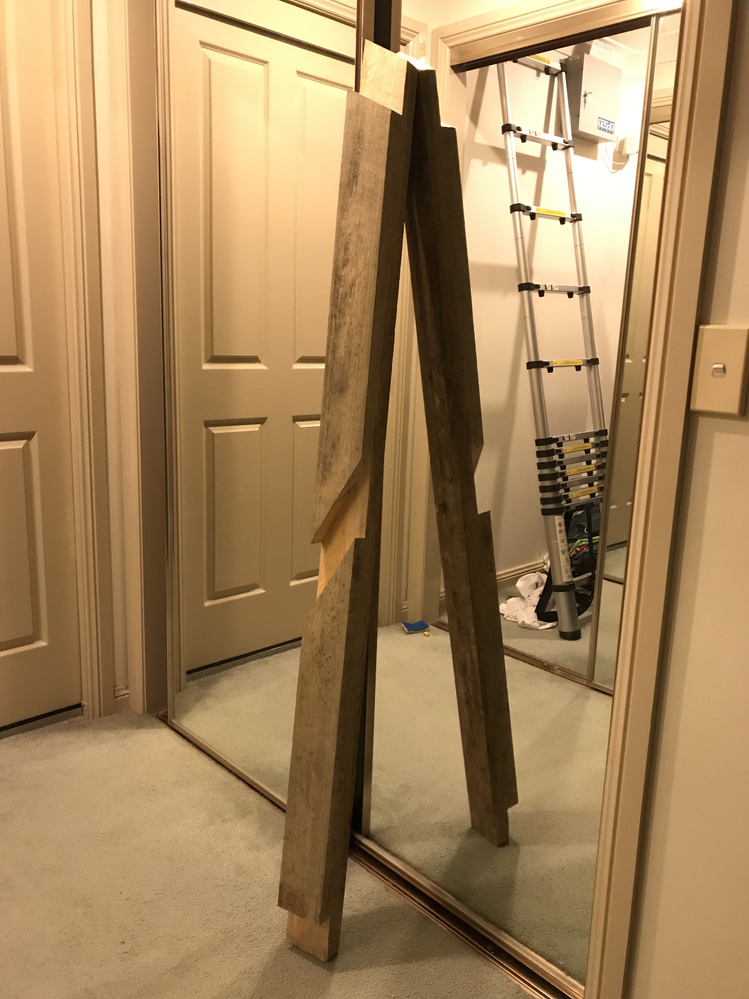 Ready to go up into the roof space