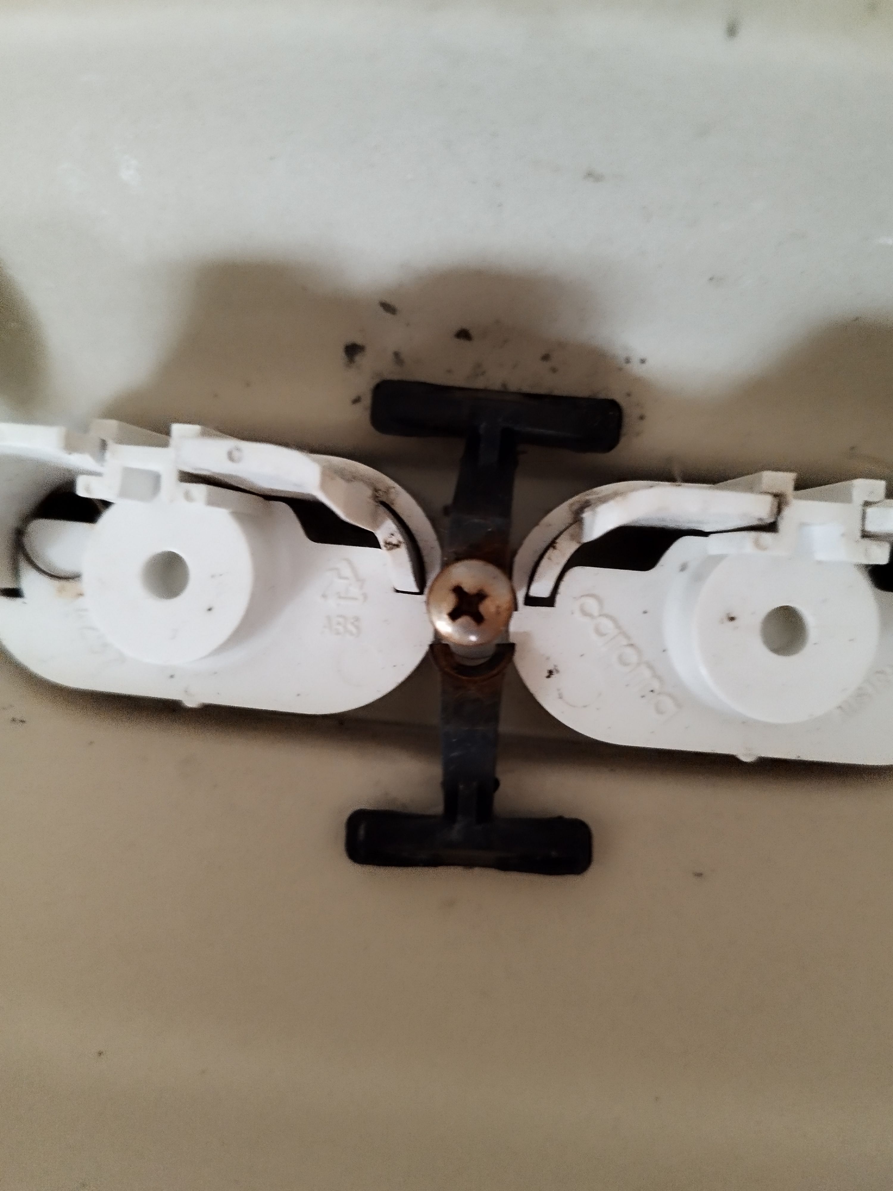 How to replace toilet lid button part? Bunnings community