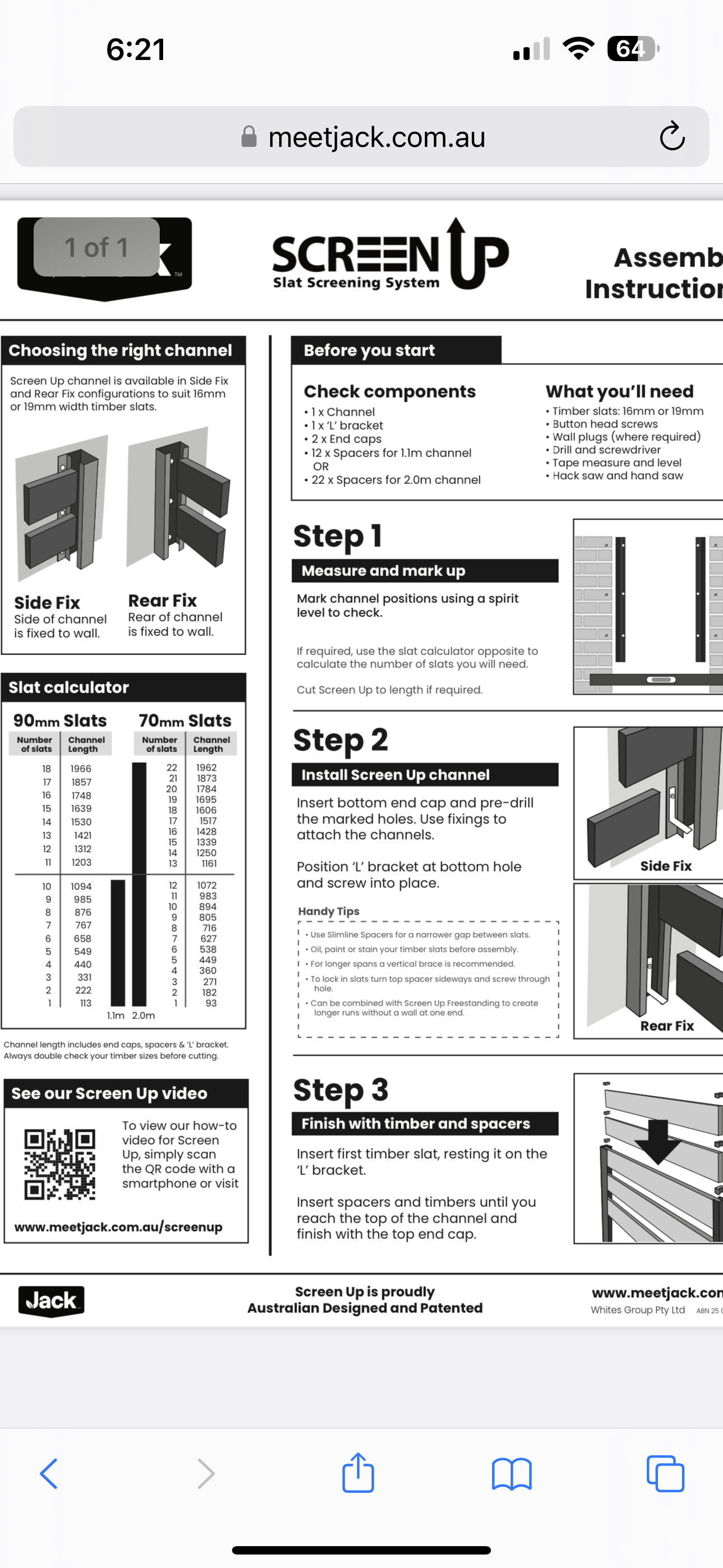 How to screen patio using Jack Screen Up... Bunnings community