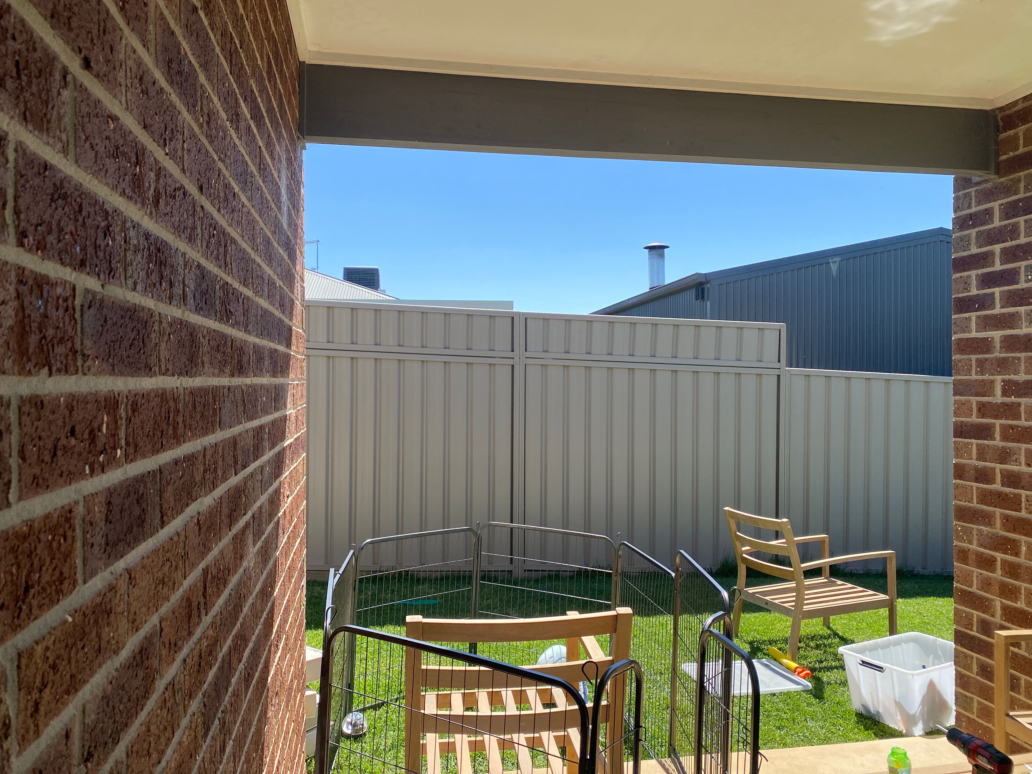 How do i attach a shade sail to metal fe... Bunnings community