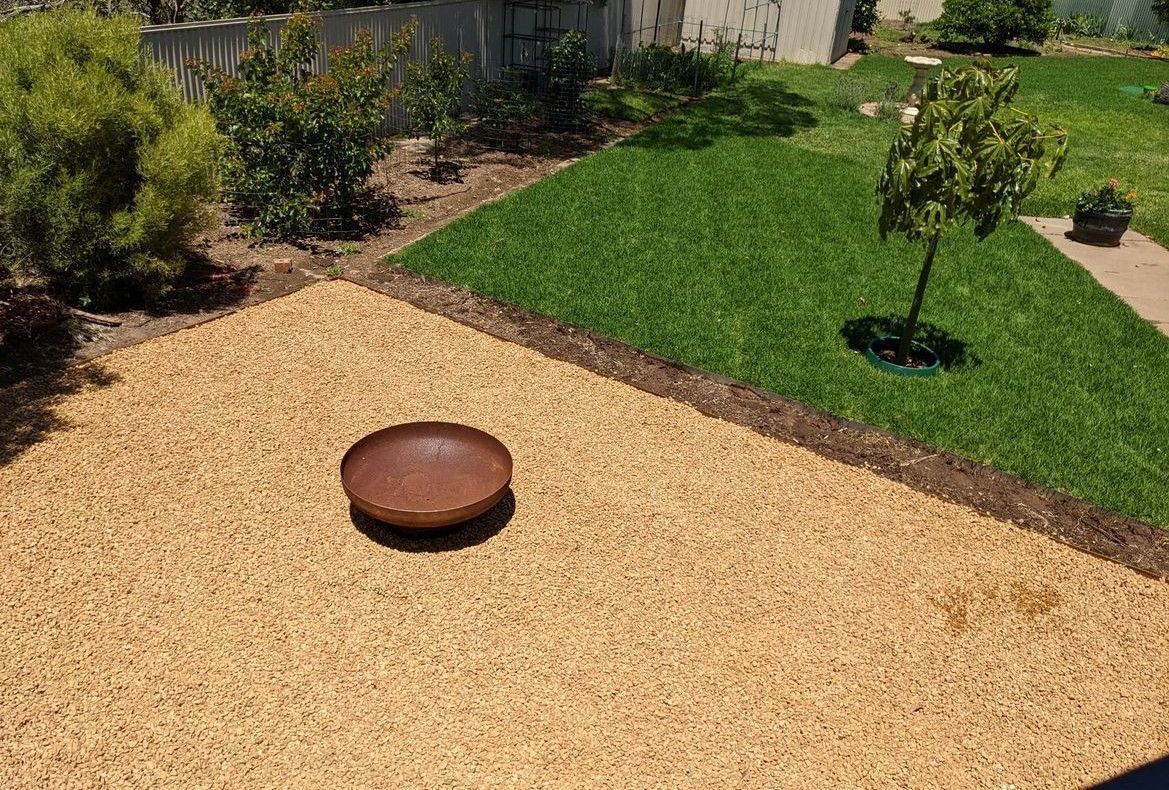 Sunken fire pit with seating Bunnings community
