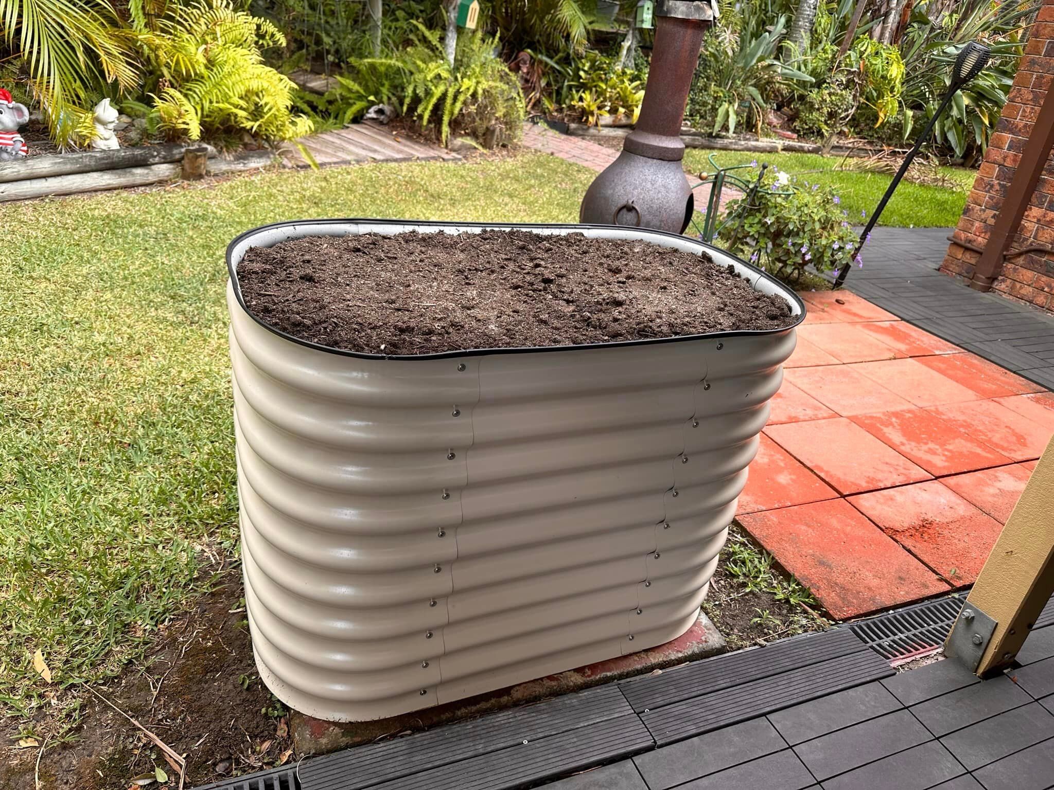 Raised garden beds greenhouse upgrade Bunnings community