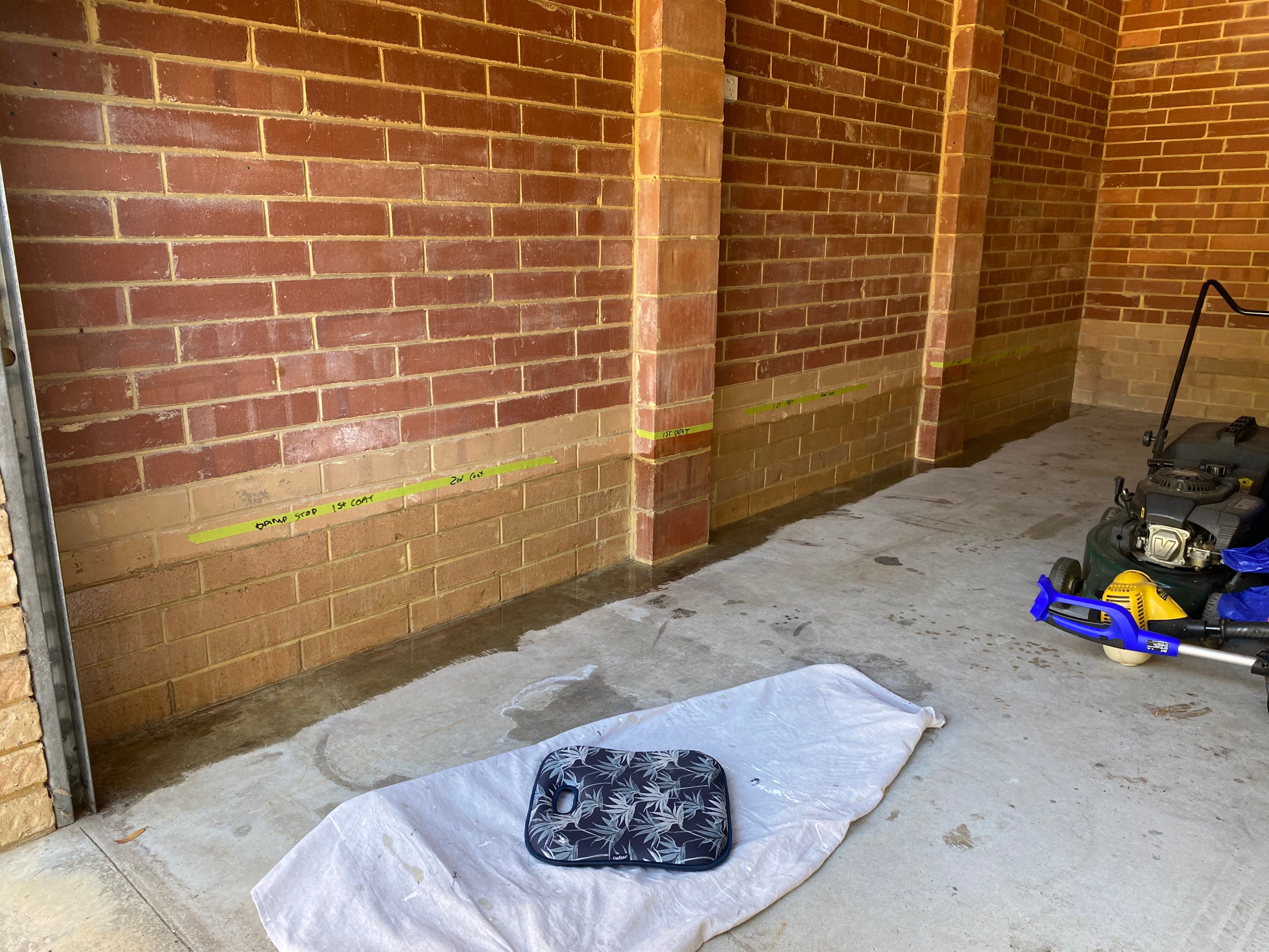 Solved How to seal garage wall and floor before... Bunnings