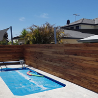 Poolside fence makeover