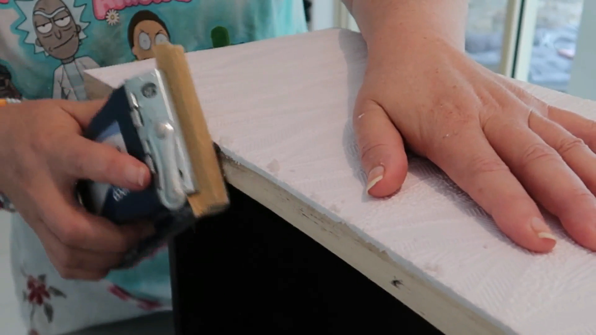 Sanding down so it is seamless and smooth is so satisfying:)