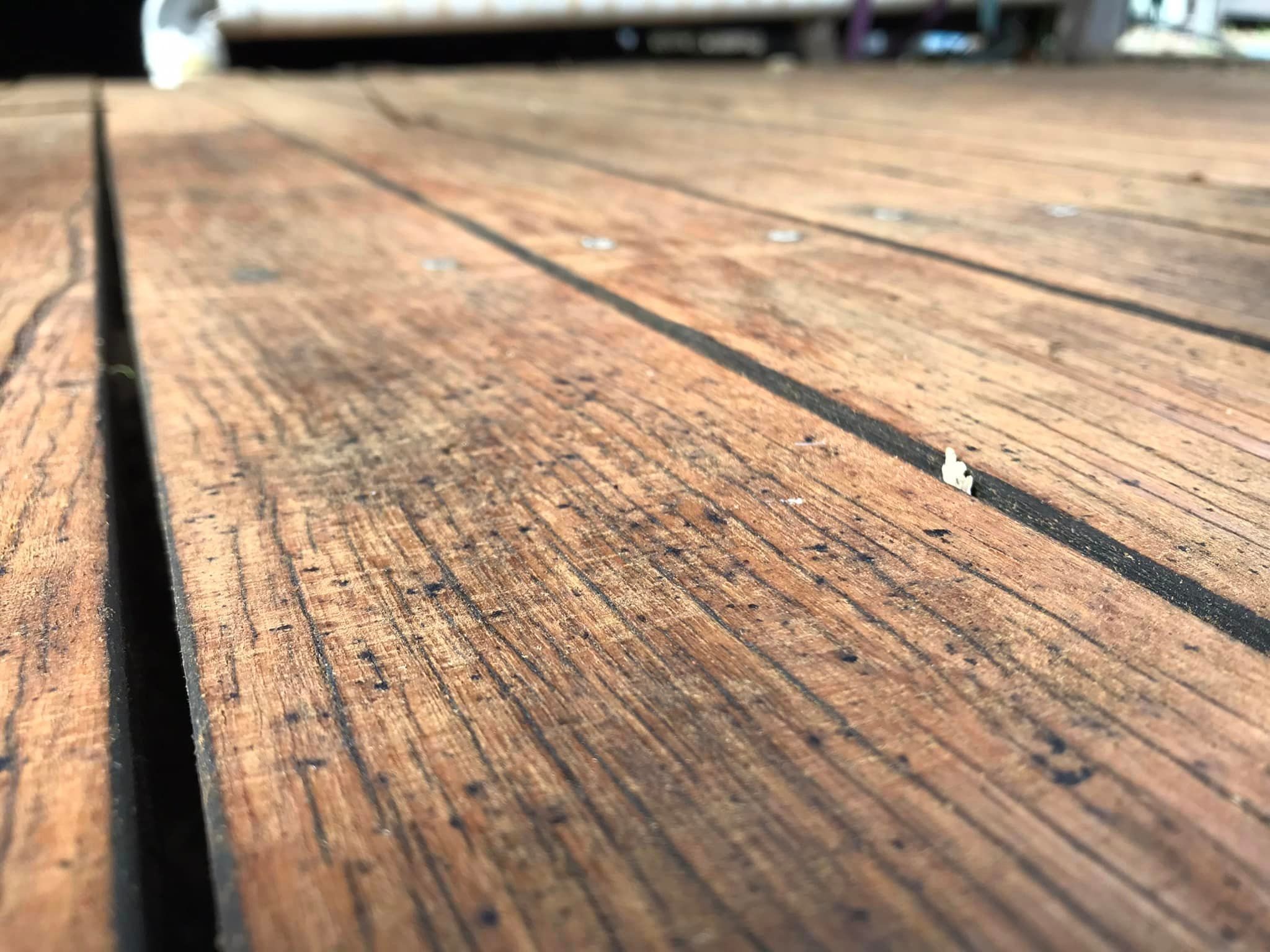 Why are there black spots on my deck aft... Bunnings community