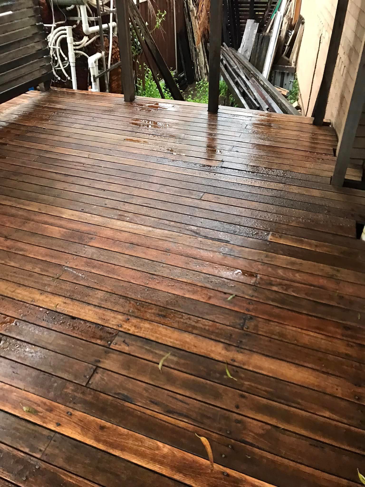 Why are there black spots on my deck aft... Bunnings community
