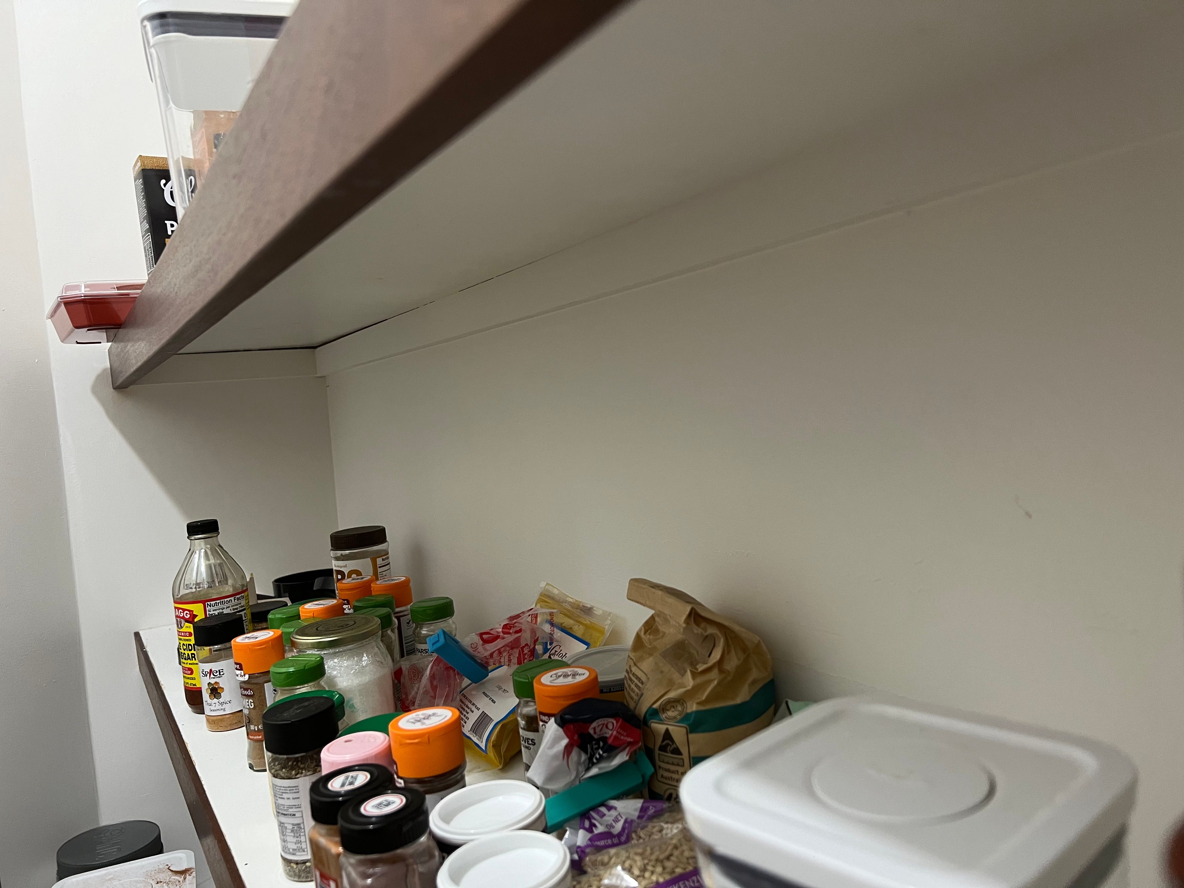 How to reinforce pantry shelves? Bunnings community