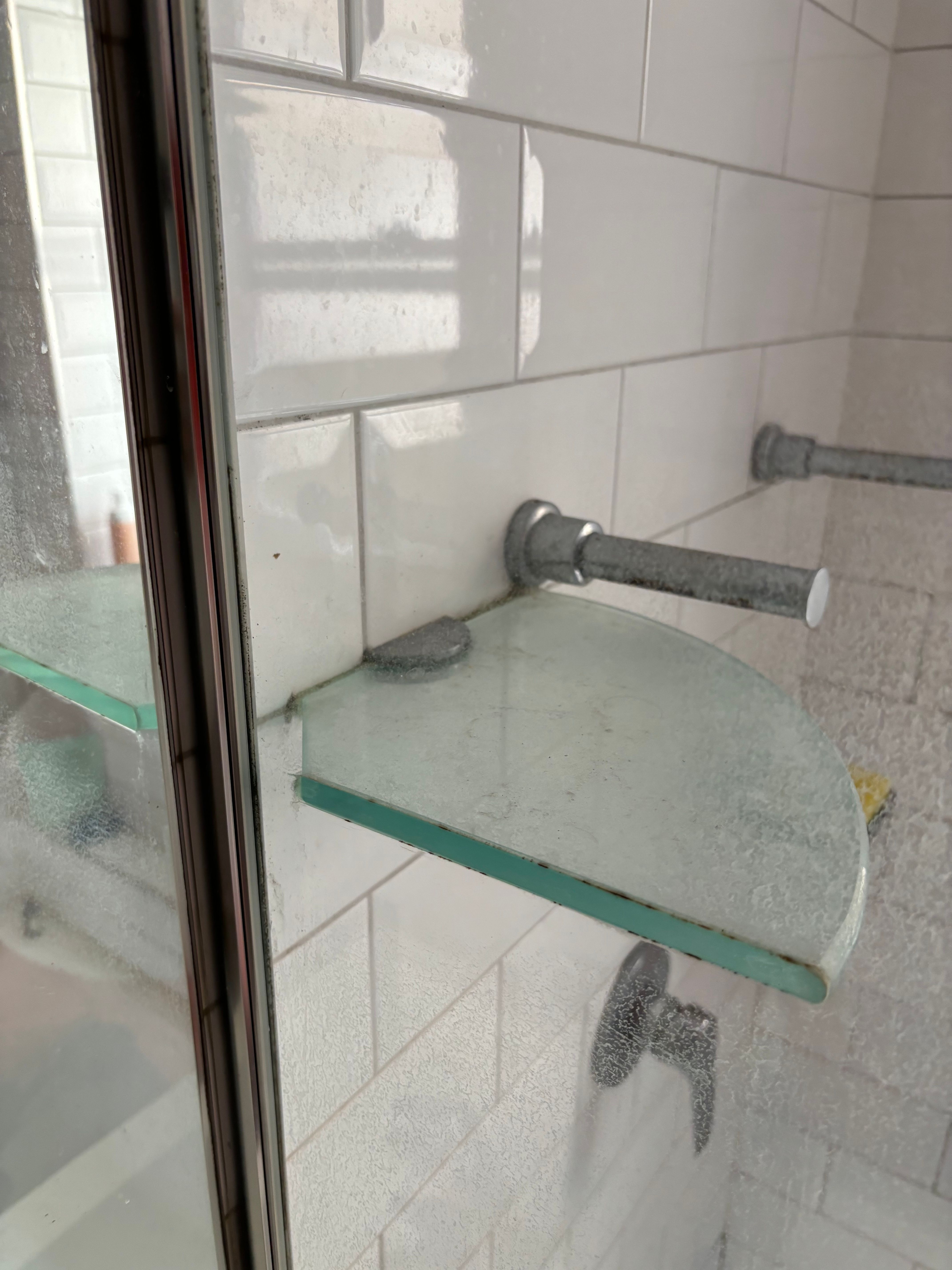 How to remove glass shelf from shower sc... Bunnings community