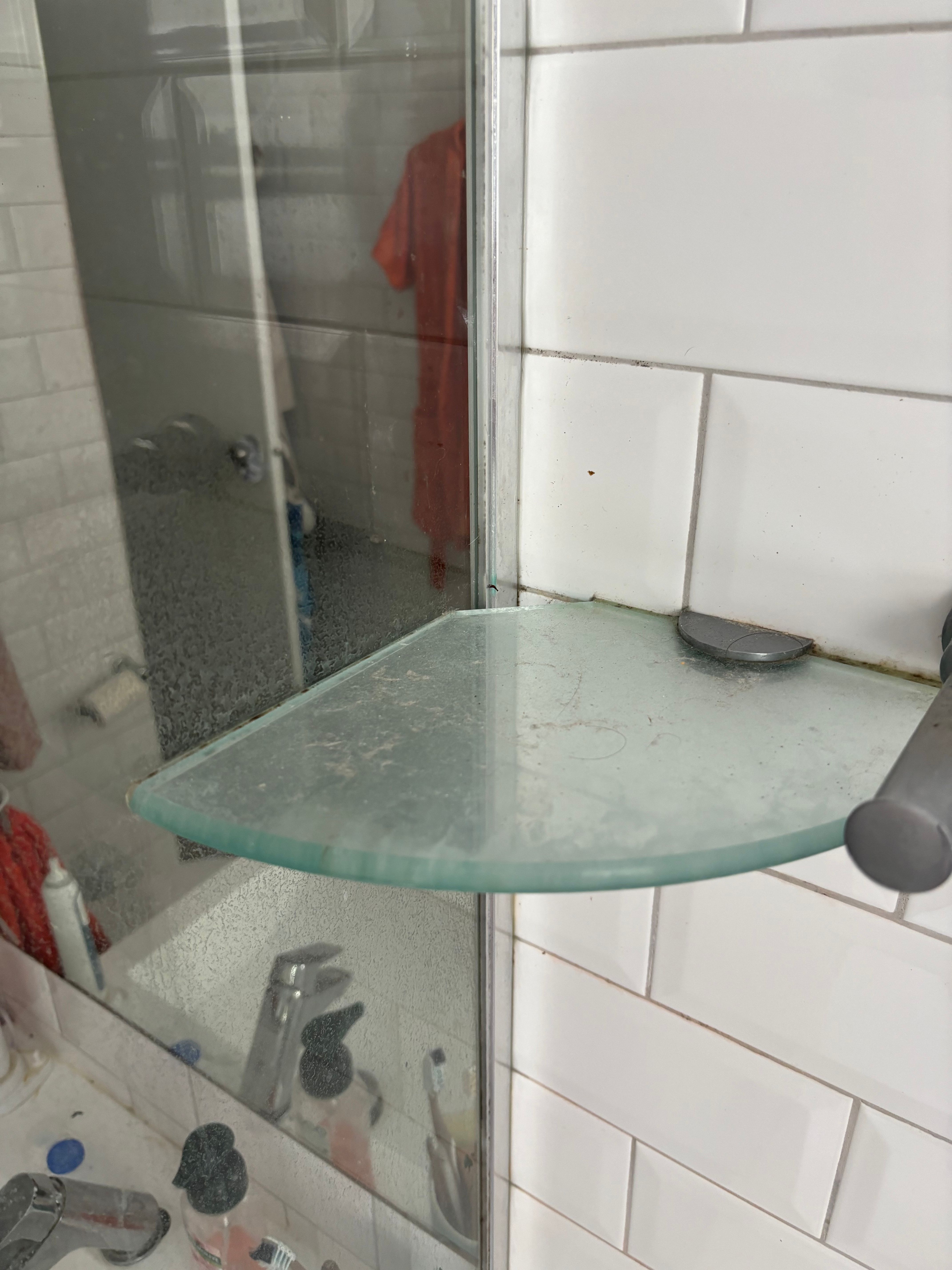 How to remove glass shelf from shower sc... Bunnings community