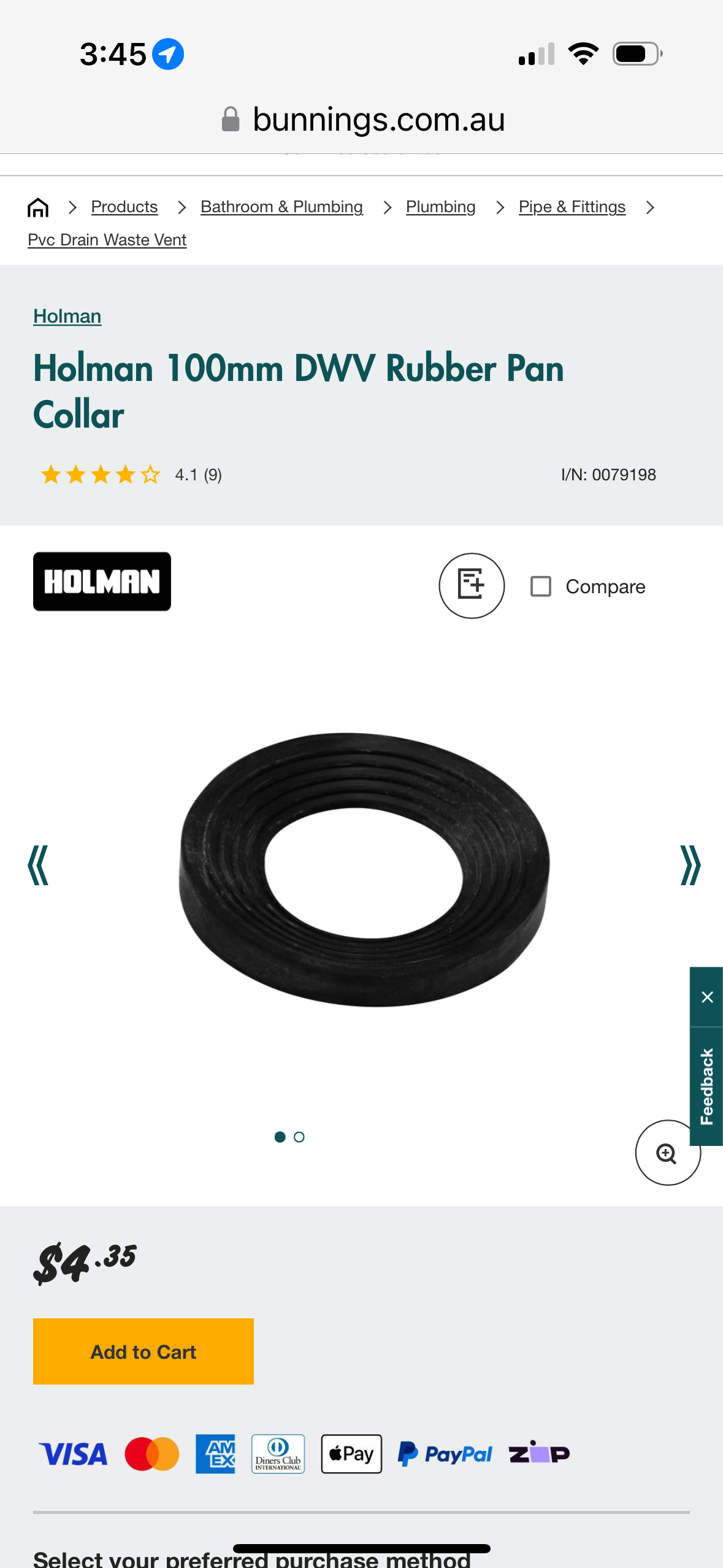 Solved How to fix leaking toilet PVC pipe? Bunnings community