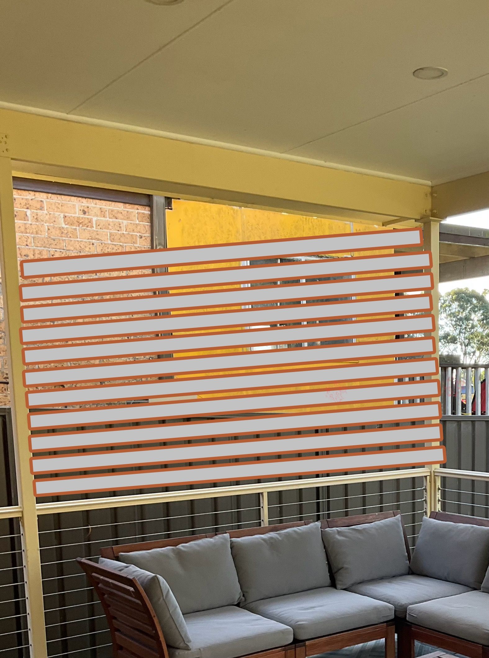How to install privacy screen on patio p... Bunnings community