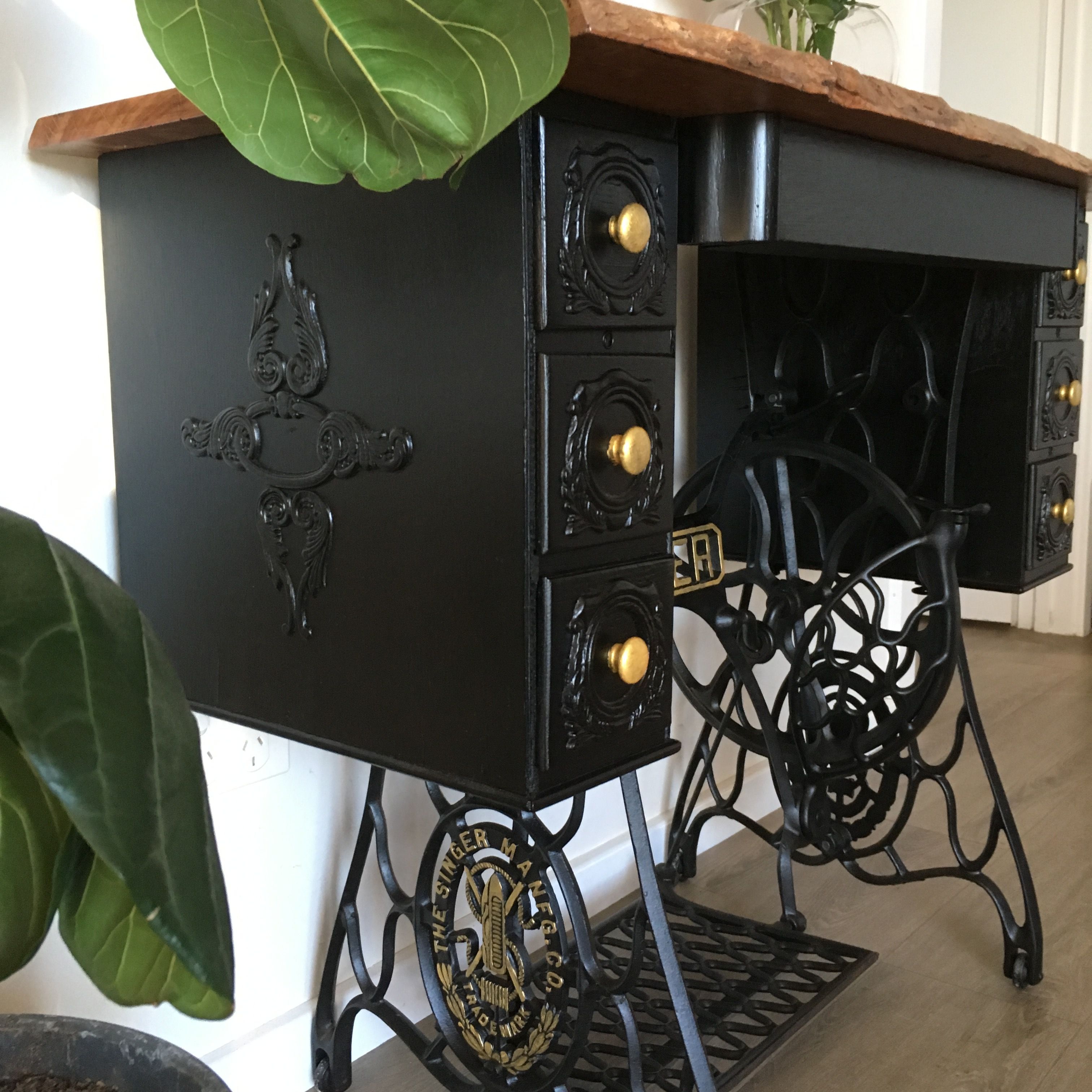 Restored Singer sewing table Bunnings community