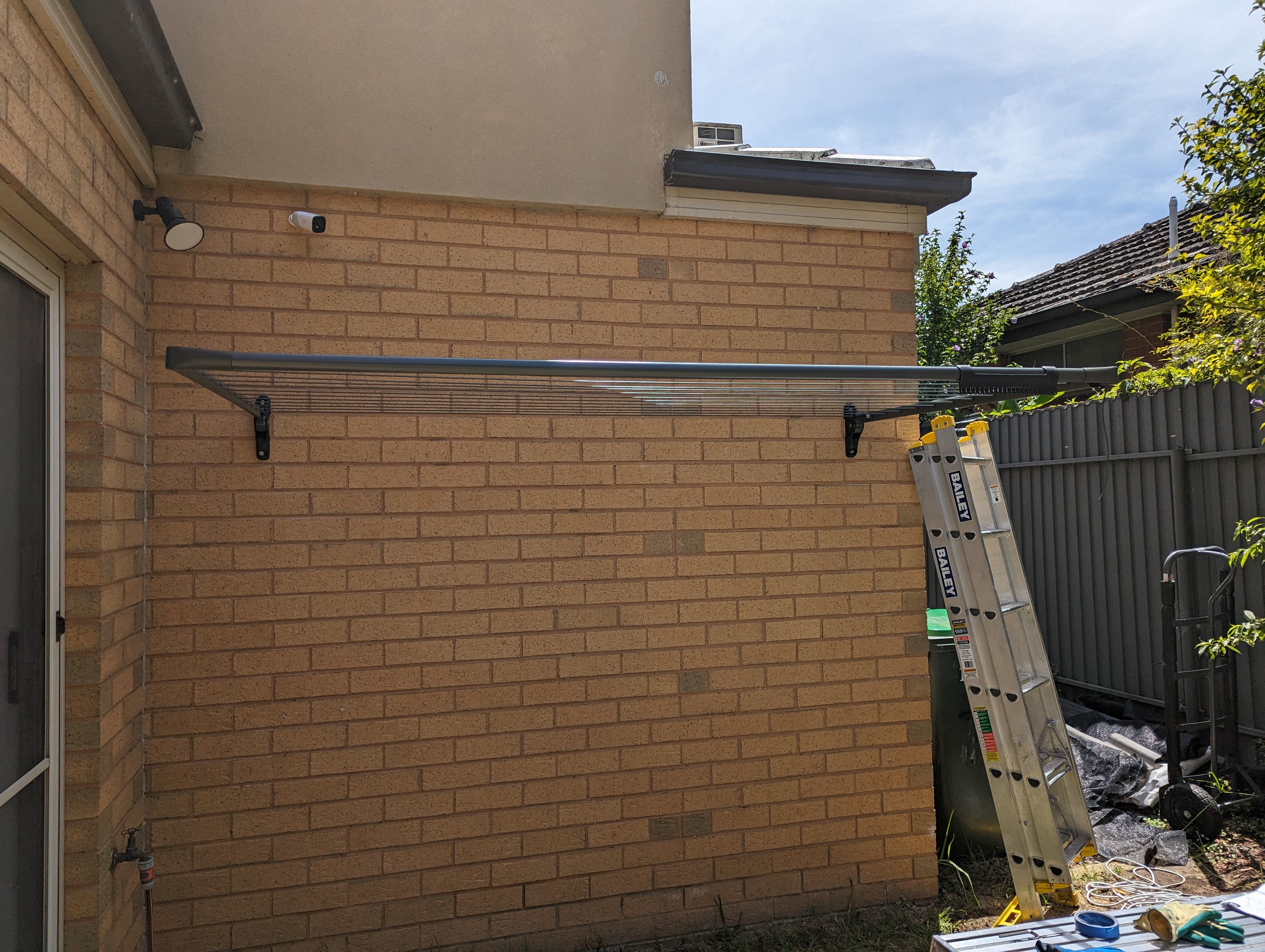 Solved How to install clothesline with masonry Bunnings
