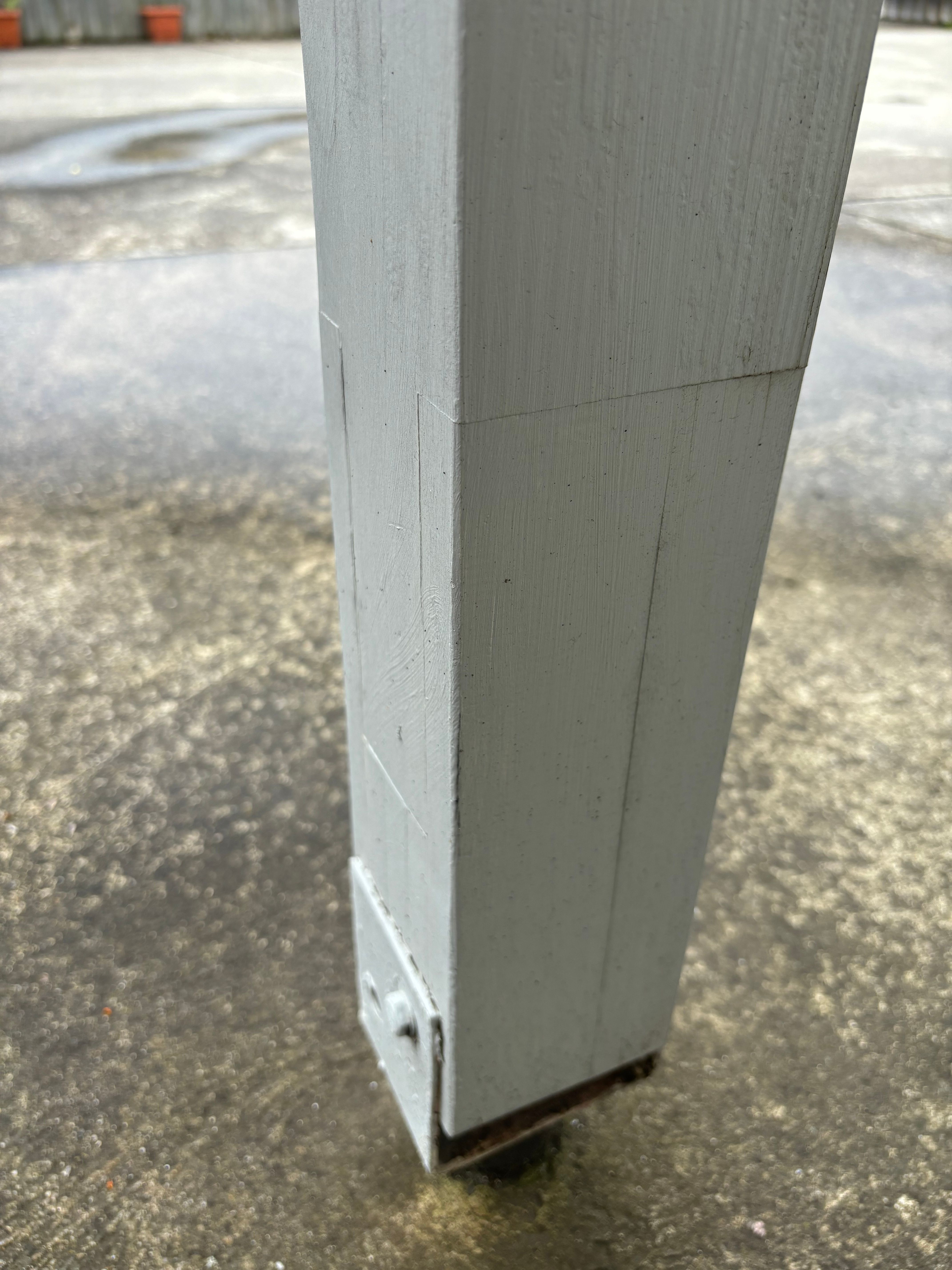 How to repair rotten timber post on deck... Bunnings community