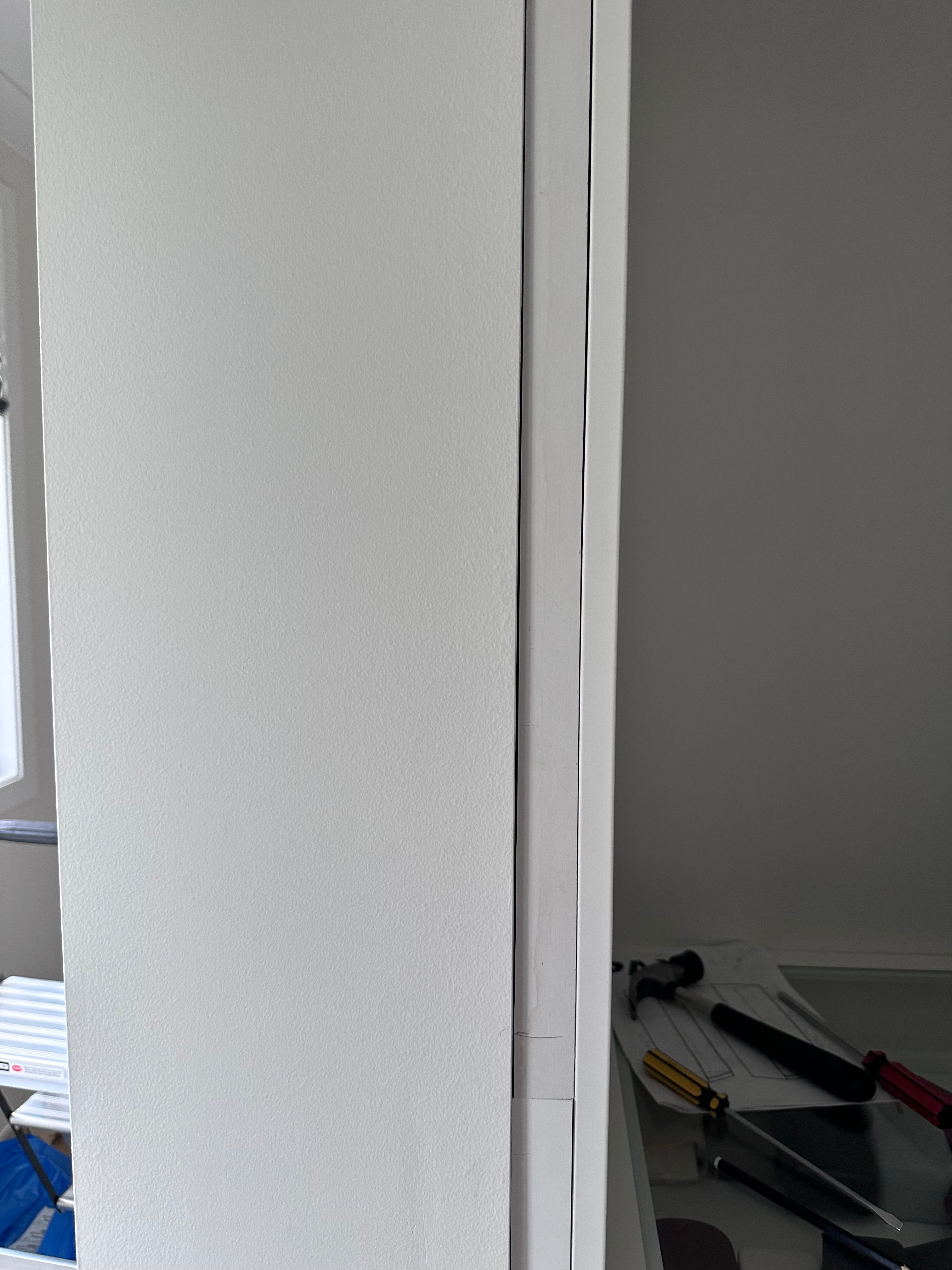 How to make my wardrobe look builtin? Bunnings community