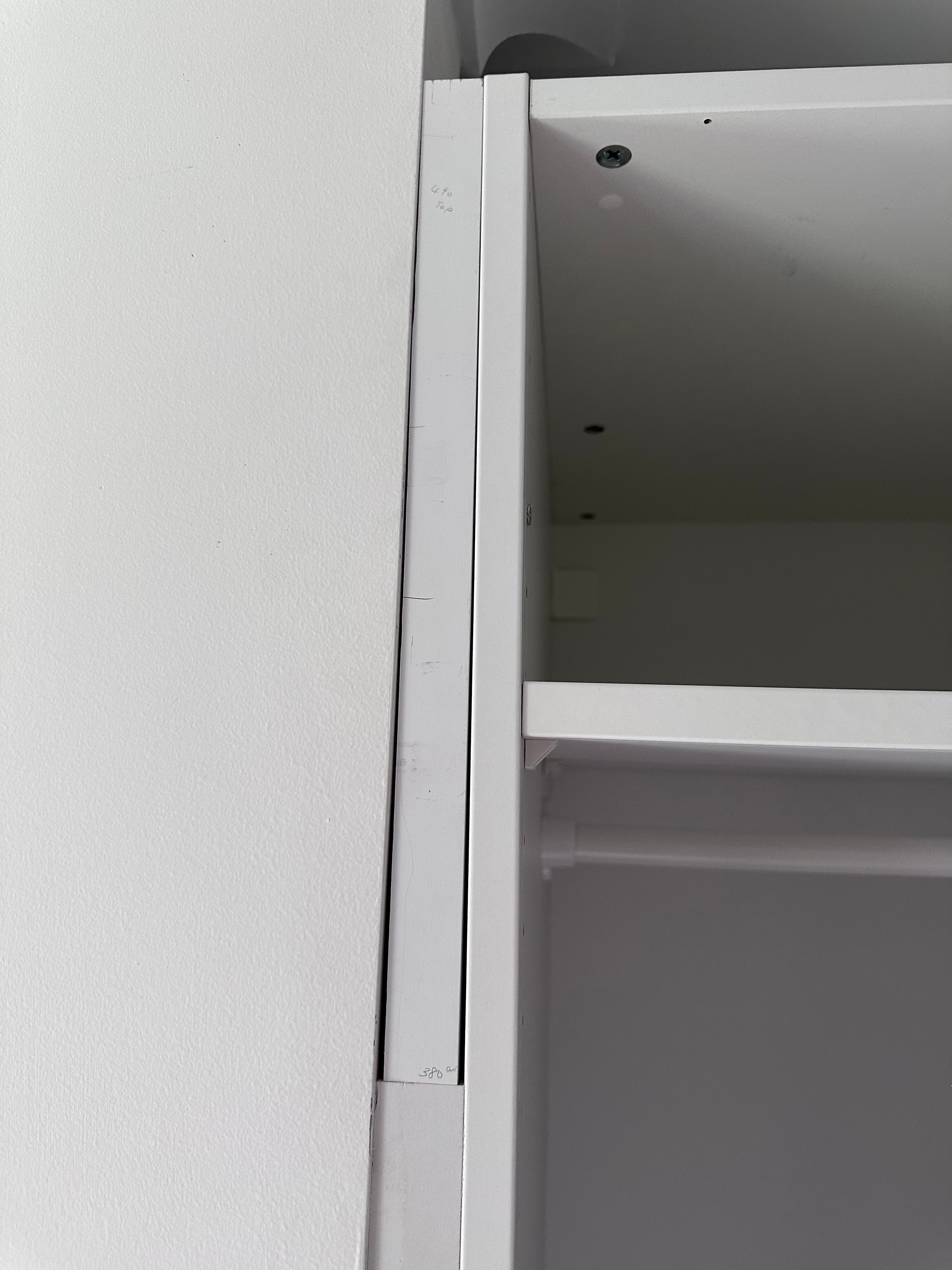 How to make my wardrobe look builtin? Bunnings community