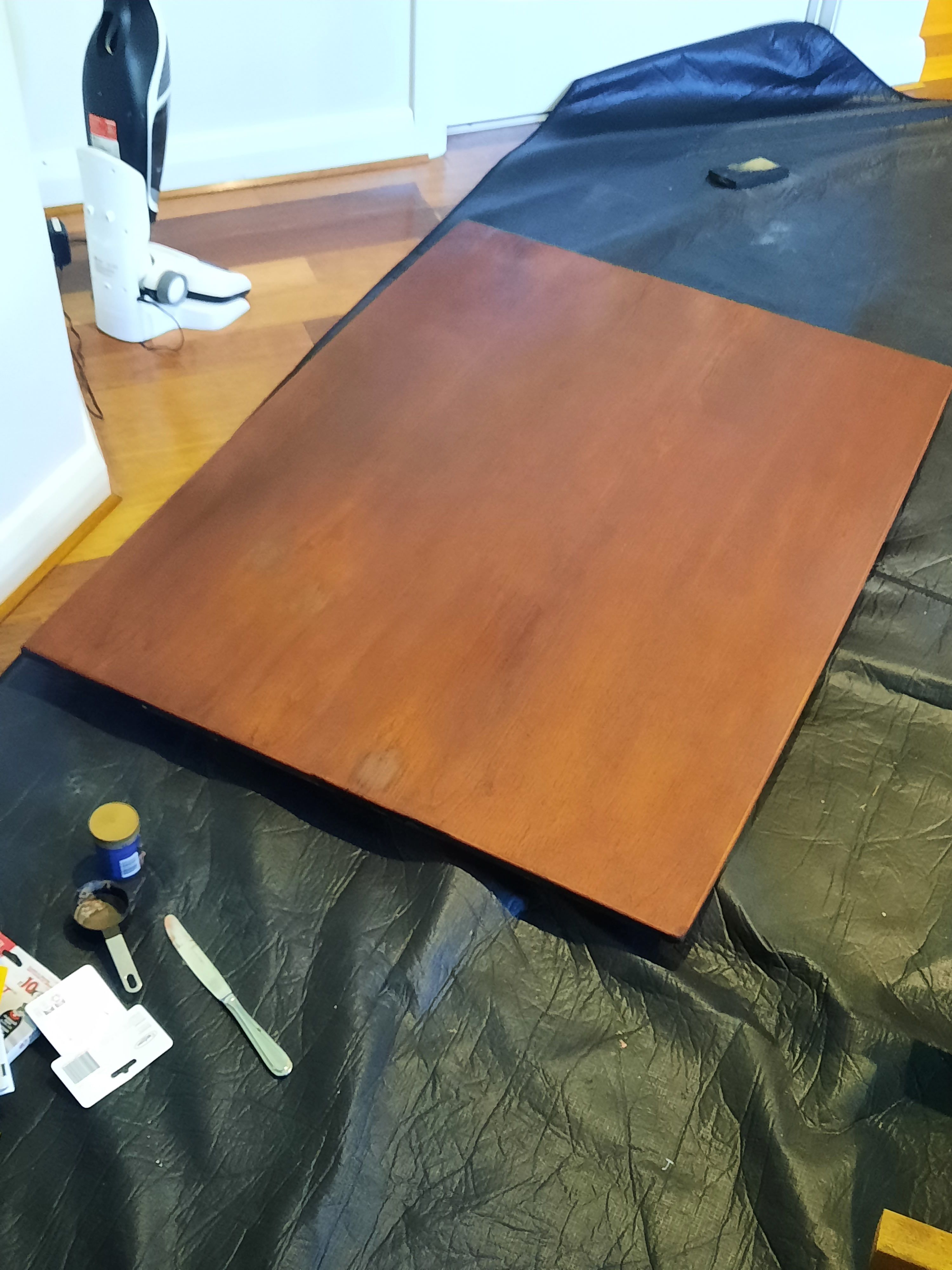 How to restore a table with a veneer top... Bunnings community