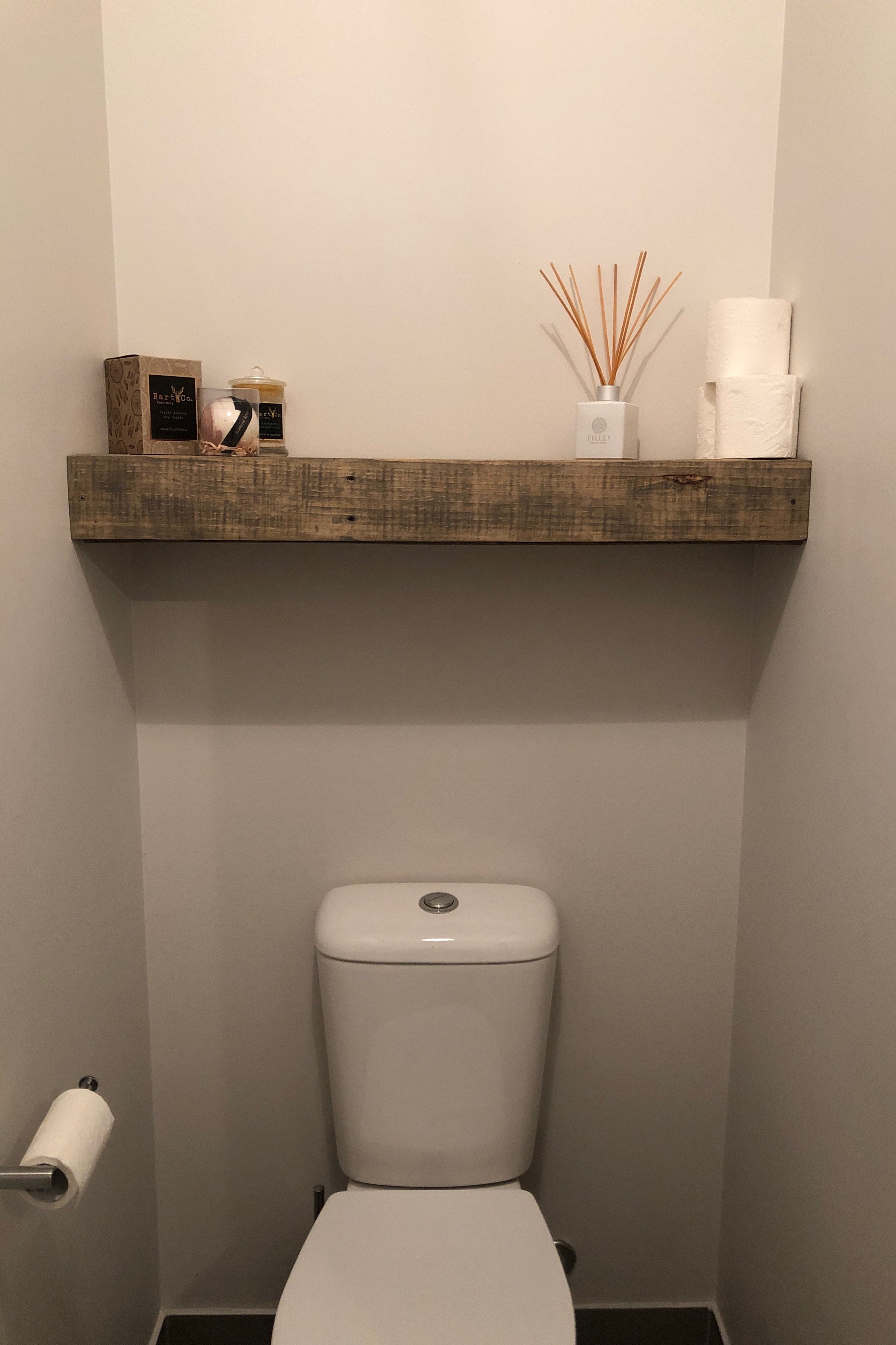 Pallet timber floating shelf Bunnings community