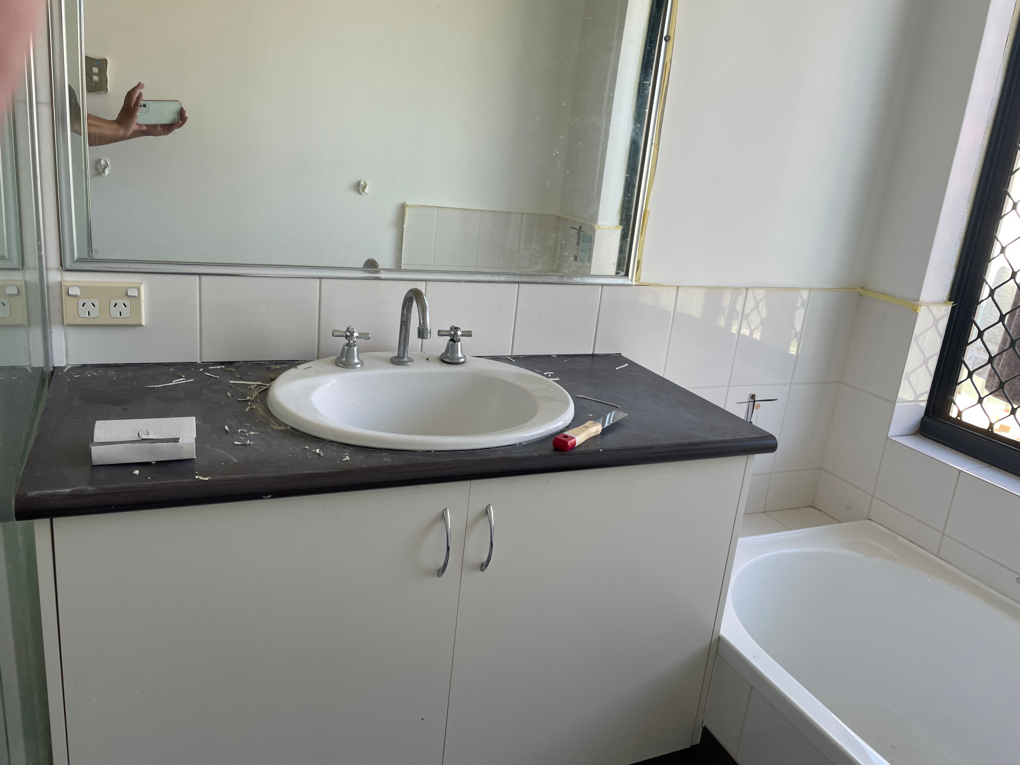 How to repaint bathroom vanity? Bunnings community