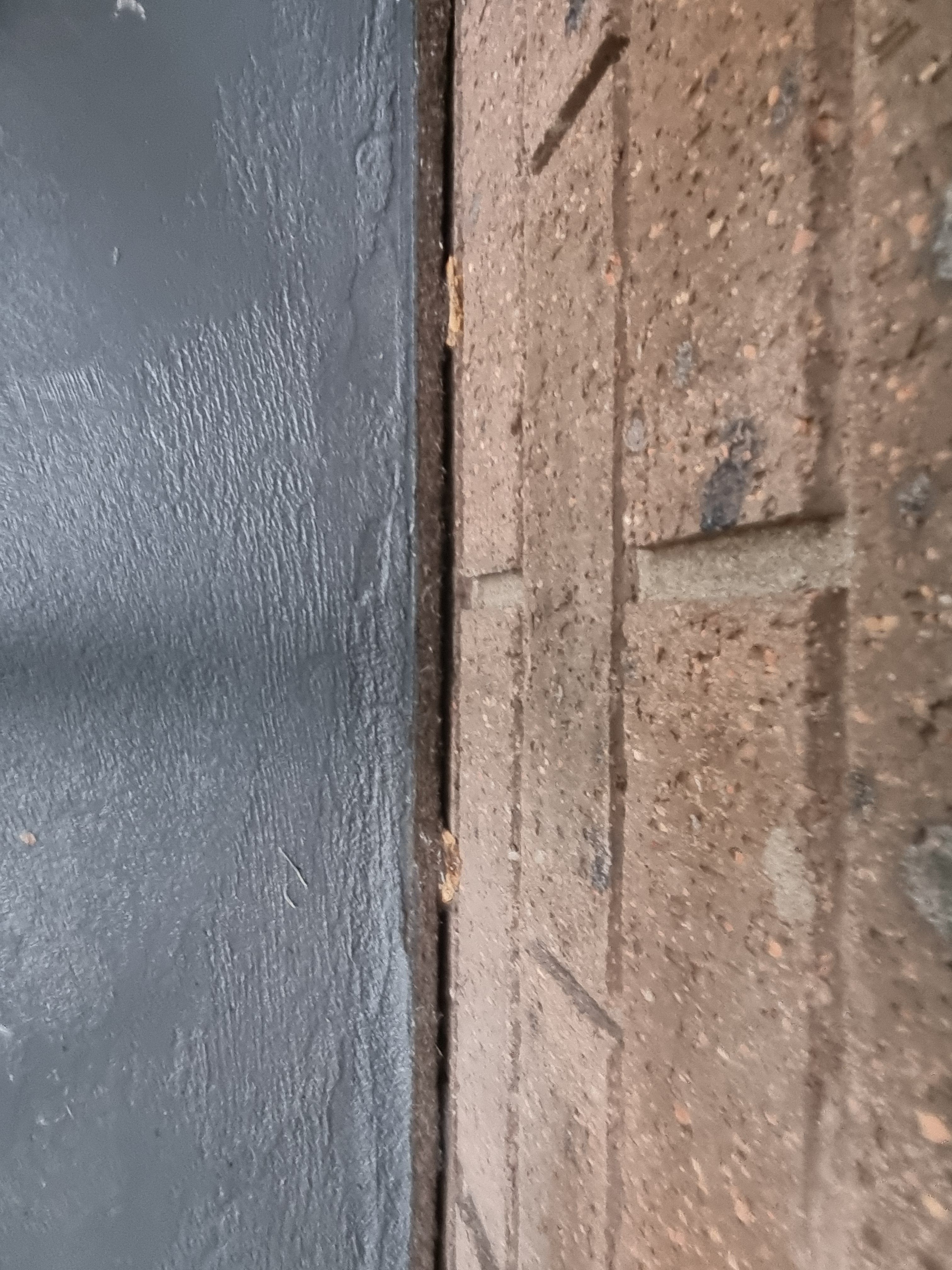 How to fill gap between brick wall and e... Bunnings community