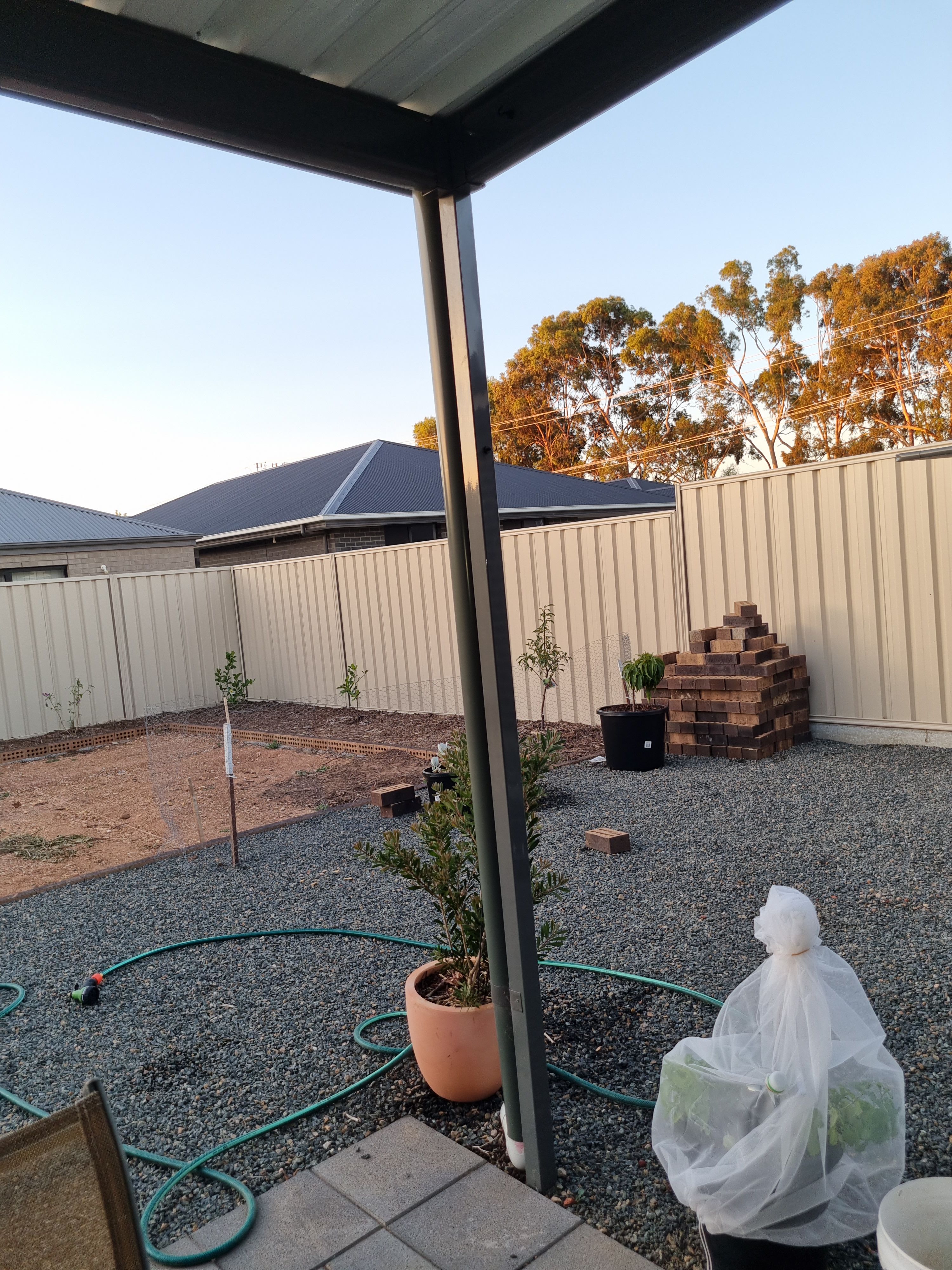 How to attach shade to a pergola? Bunnings community