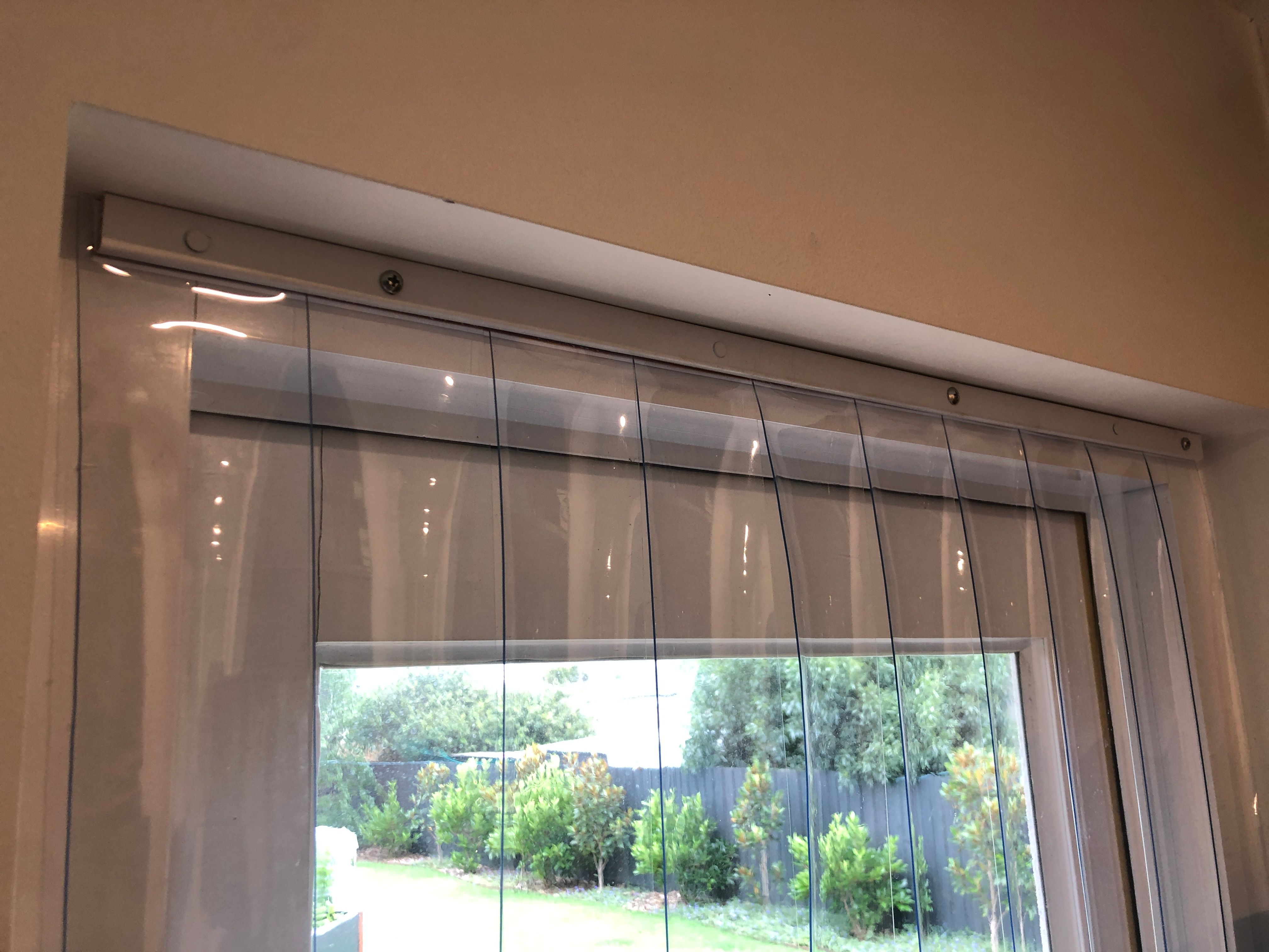Clear PVC door curtain Bunnings community