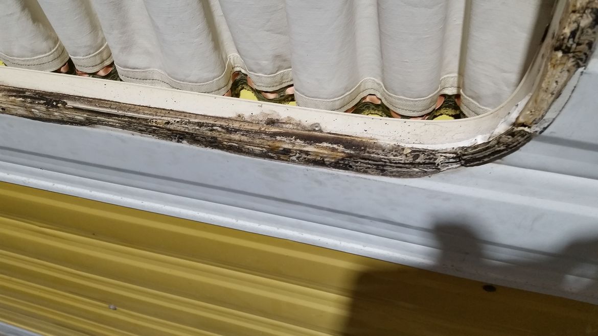 Window sealant on Viscount leaking