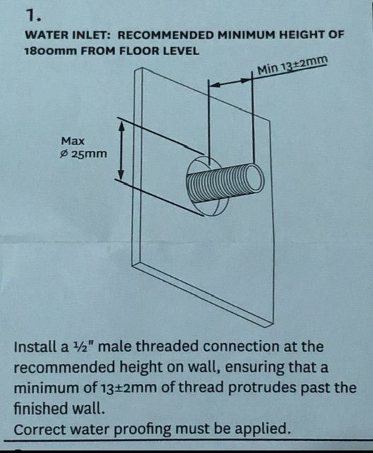 How to install shower head with protrudi... Bunnings community