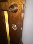 drill door handle and latch holes
