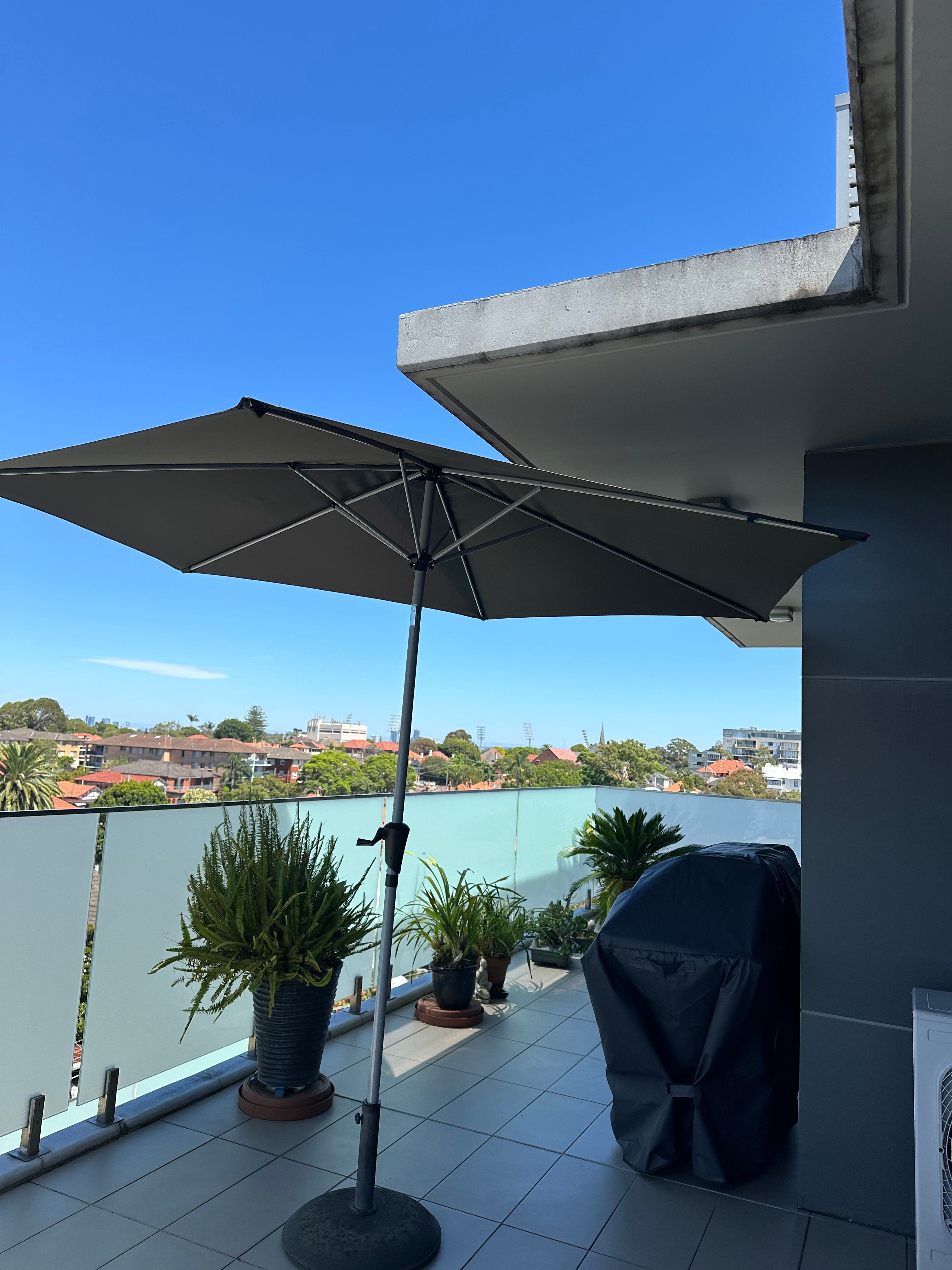 How to right a tilted umbrella? Bunnings community