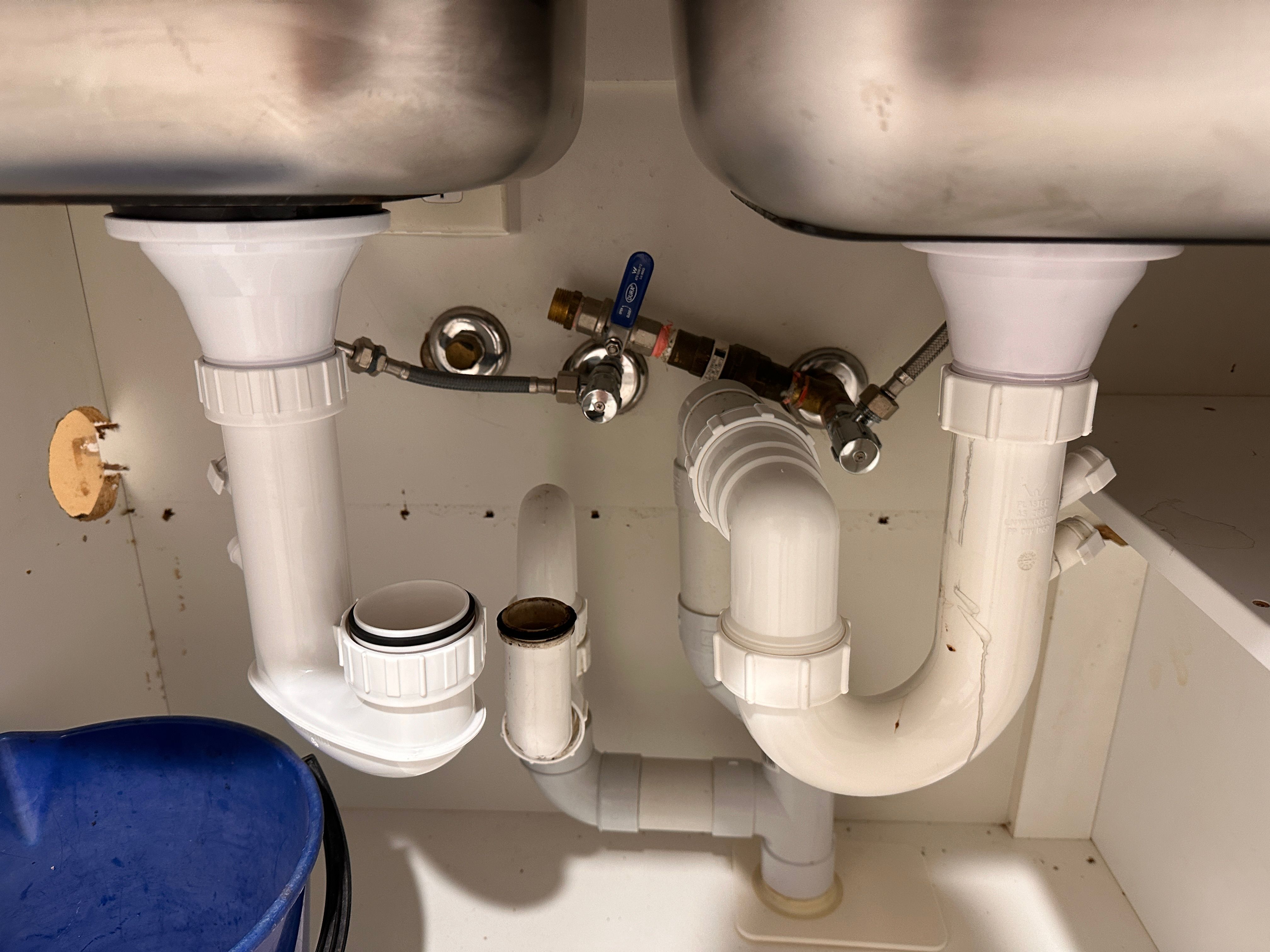 How to reconnect kitchen sink PVC pipes... Bunnings community
