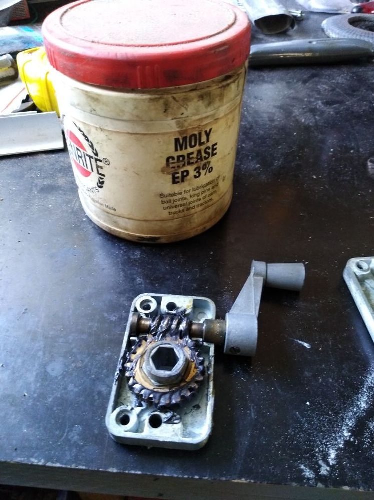 Winder cleaned up and re-greased