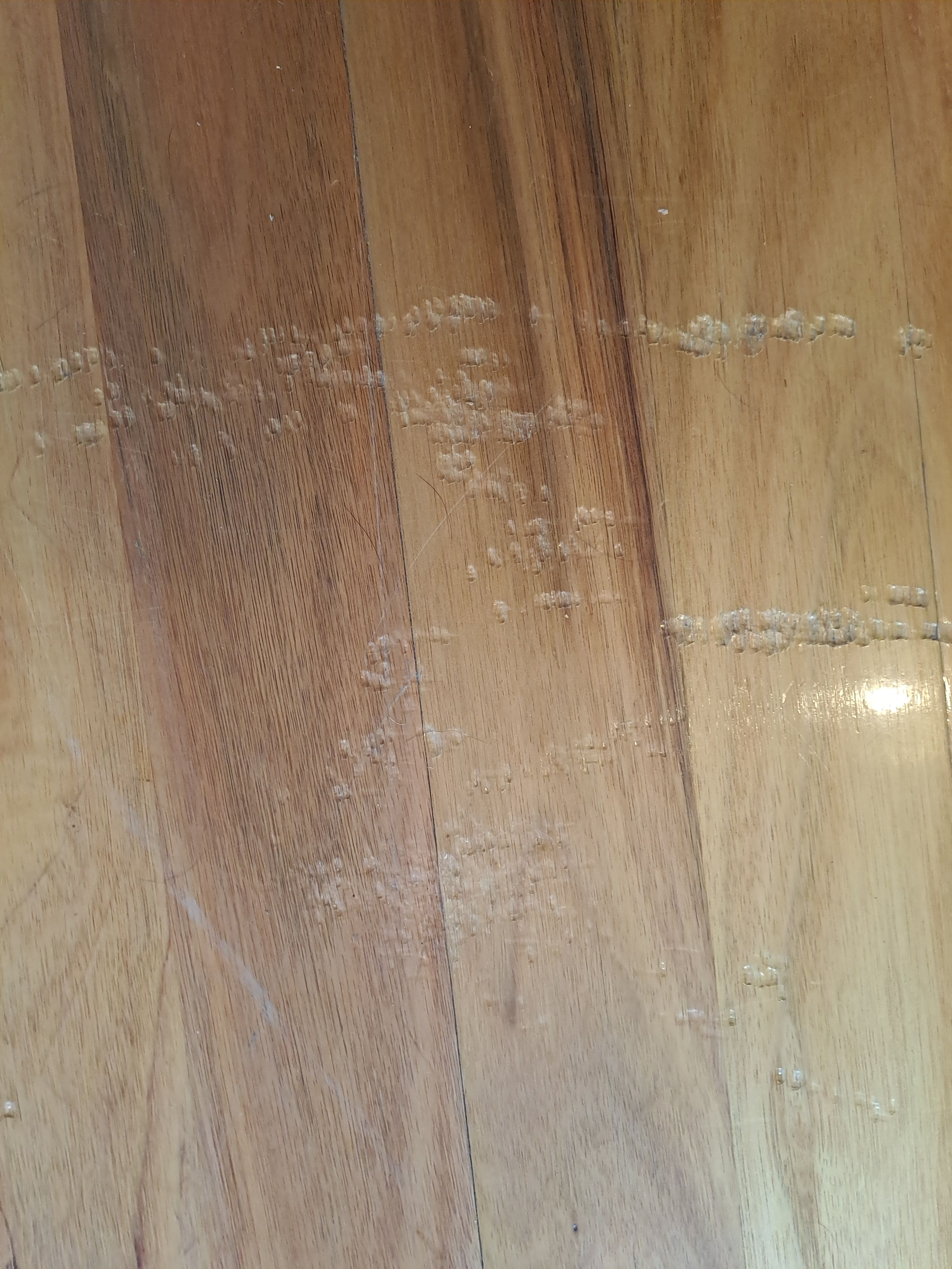How to repair timber floors with dents a... Bunnings community