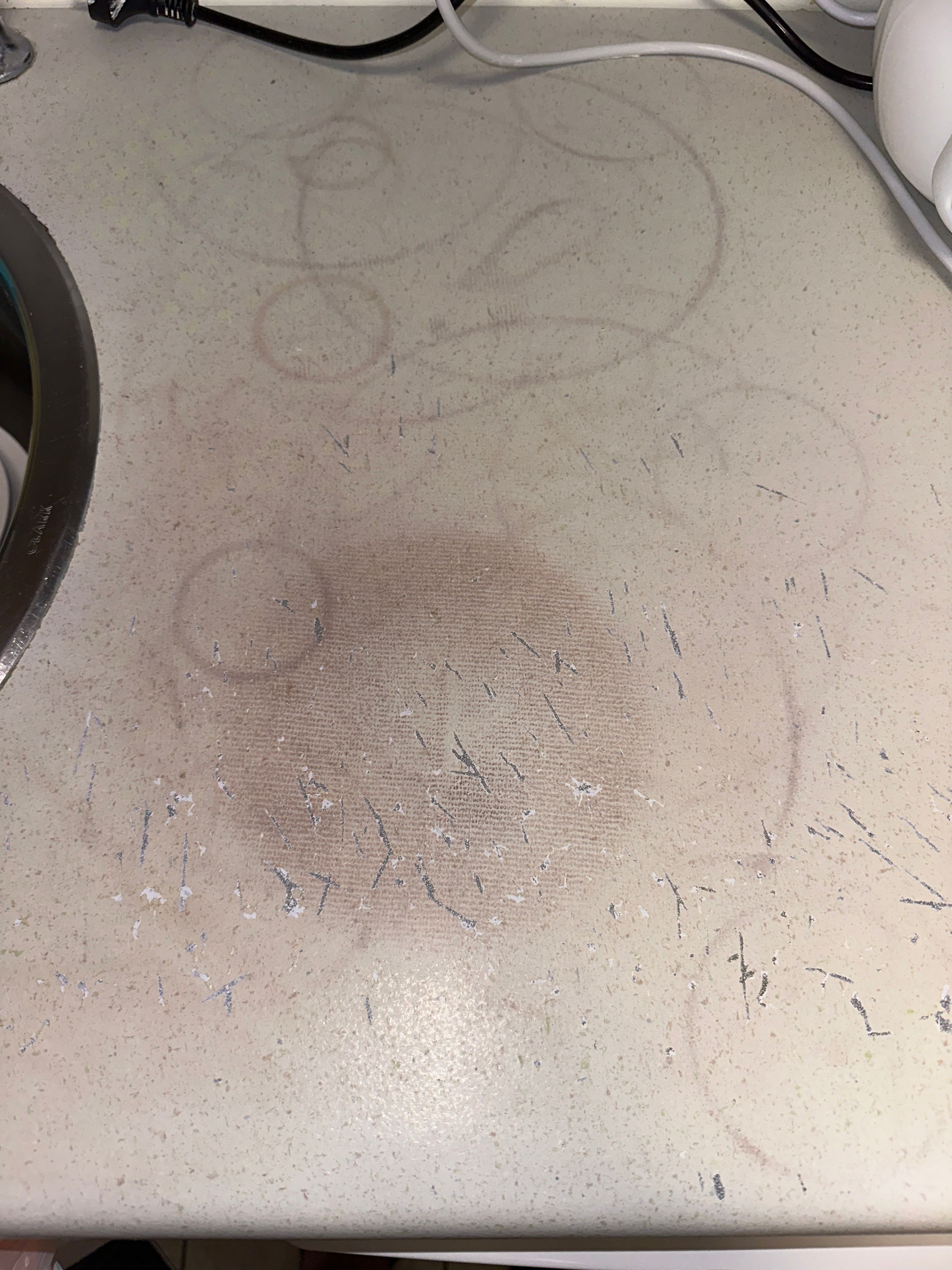 How to get rid of marks on benchtop? Bunnings community