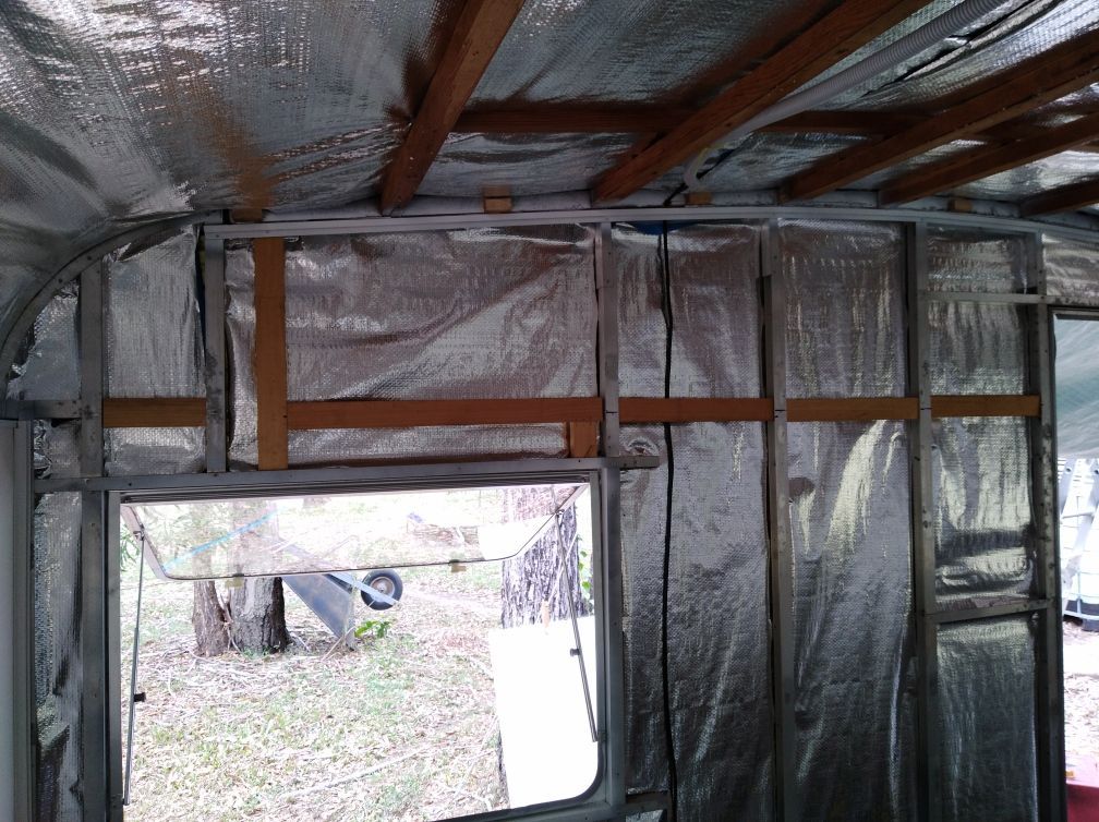 Noggins added and blocks in celing to support edge of ceiling panels