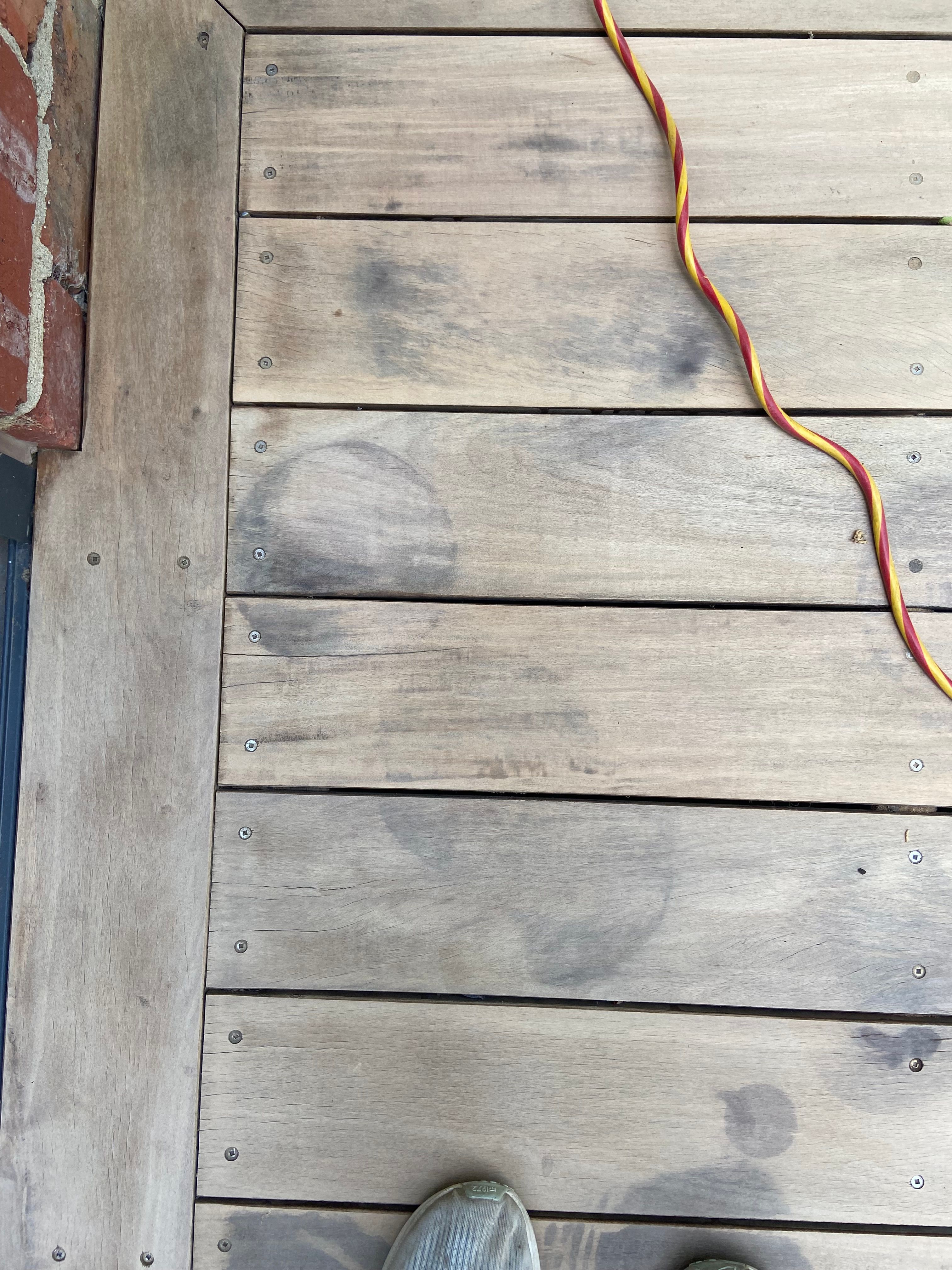 How to remove pot plant stains on deck? Bunnings community