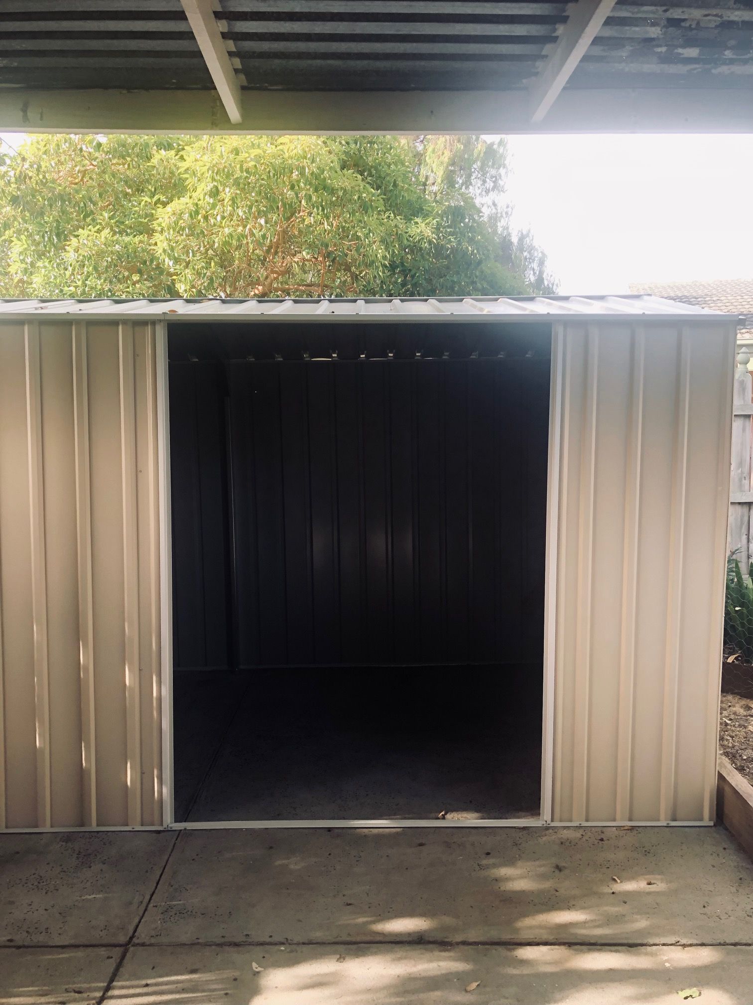 How to convert a swinging shed door to a... Bunnings community
