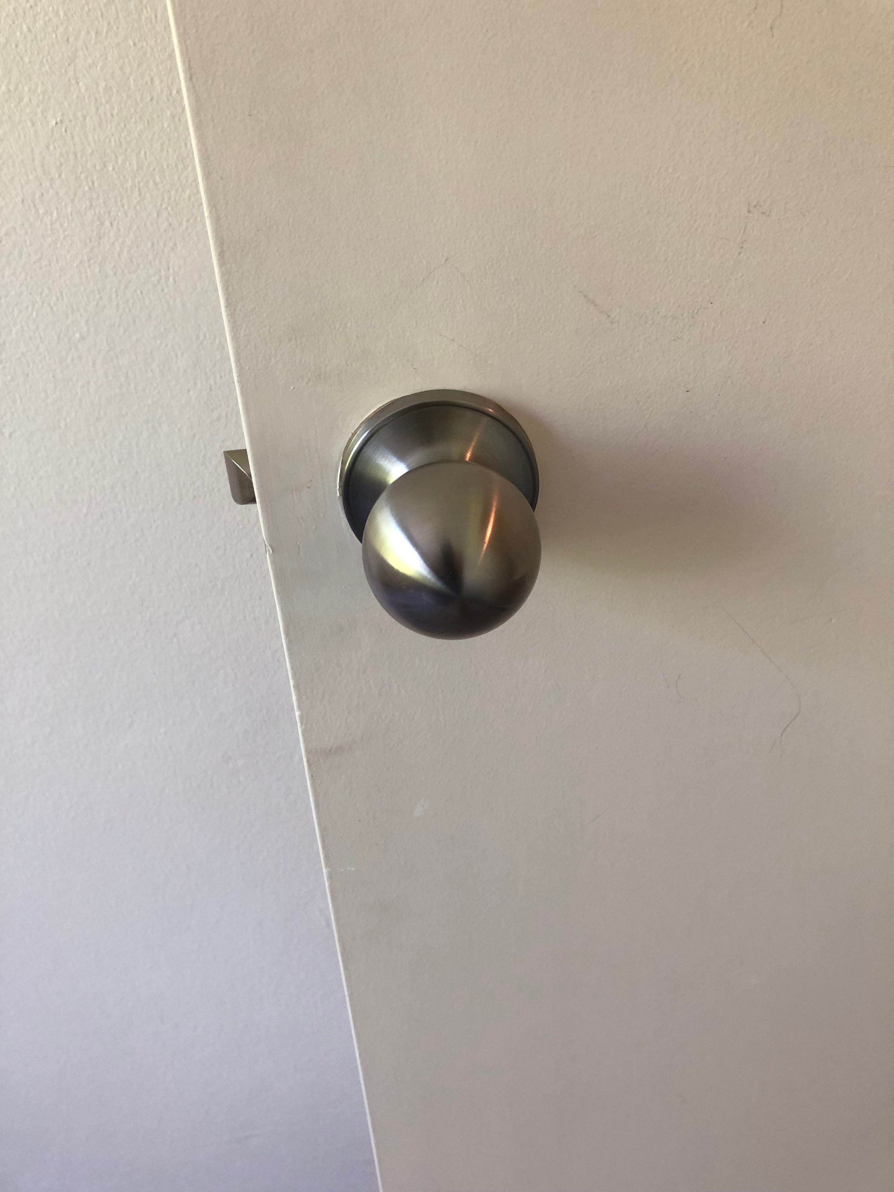 How to enlarge set back hole for door kn... Bunnings community