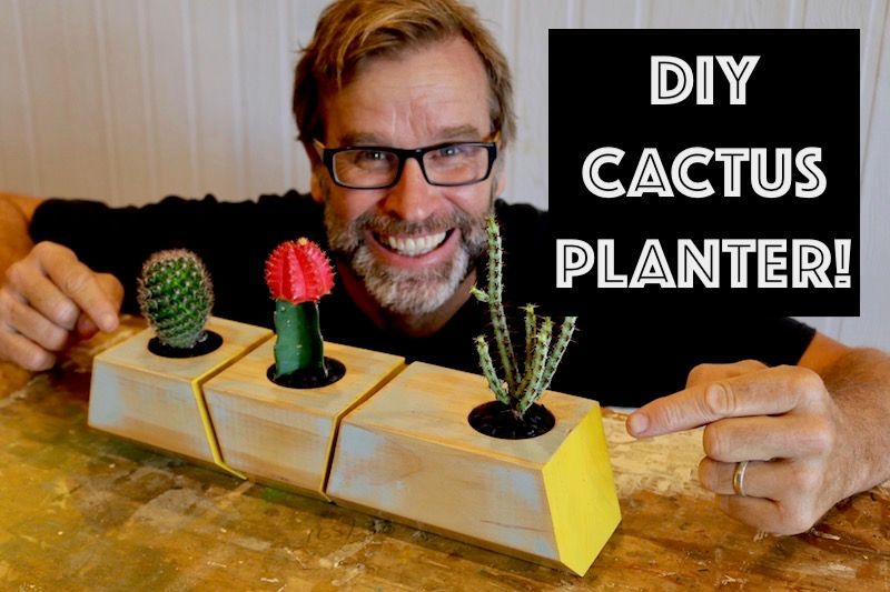 Scrap Wood Cactus Planter!