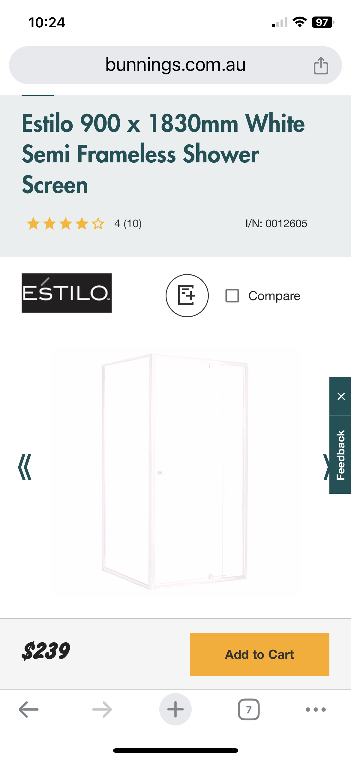 How to install Estilo shower screen to b... Bunnings community