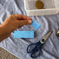 7.2 Cutting small section of sponge.png
