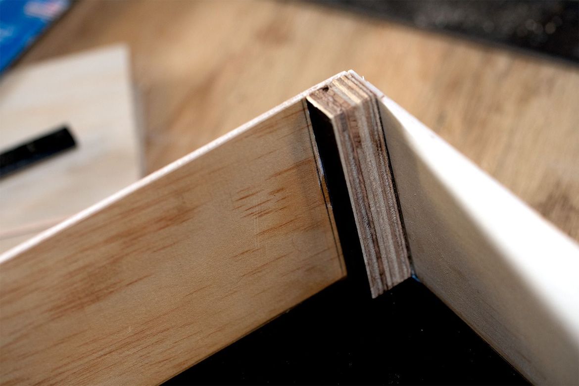 Detail of corner reinforcement.