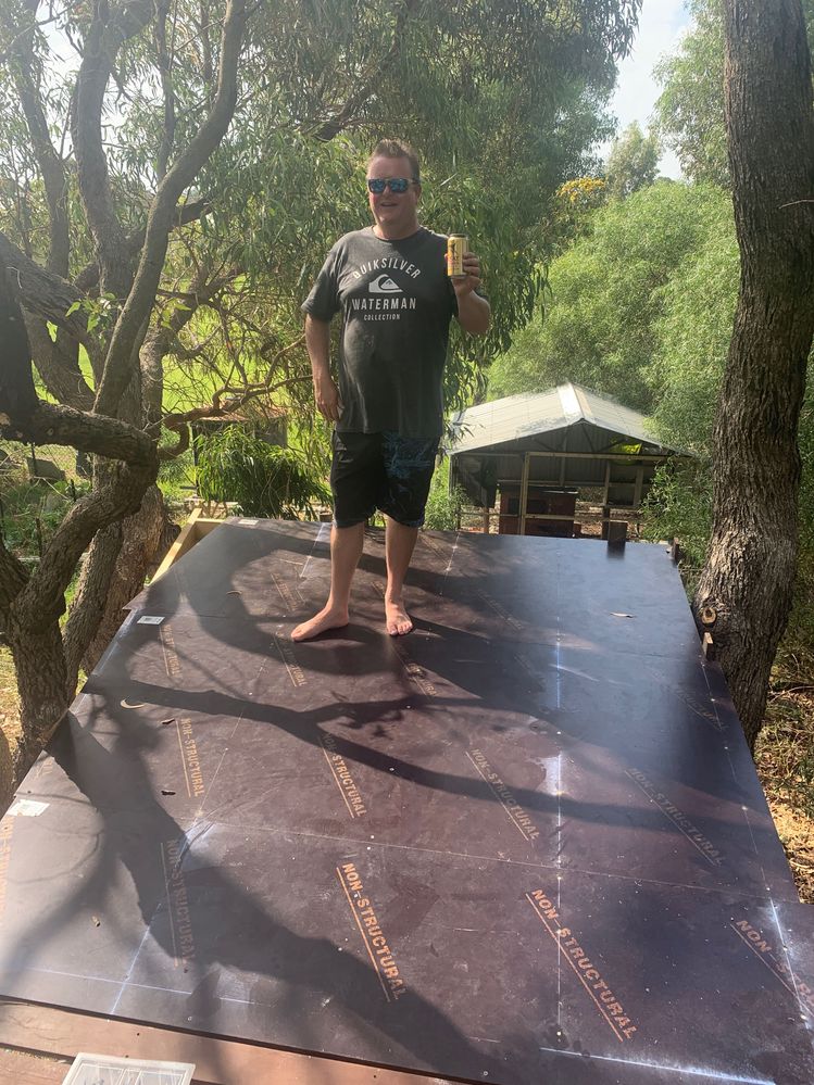 flooring milestone - deserves celebration !