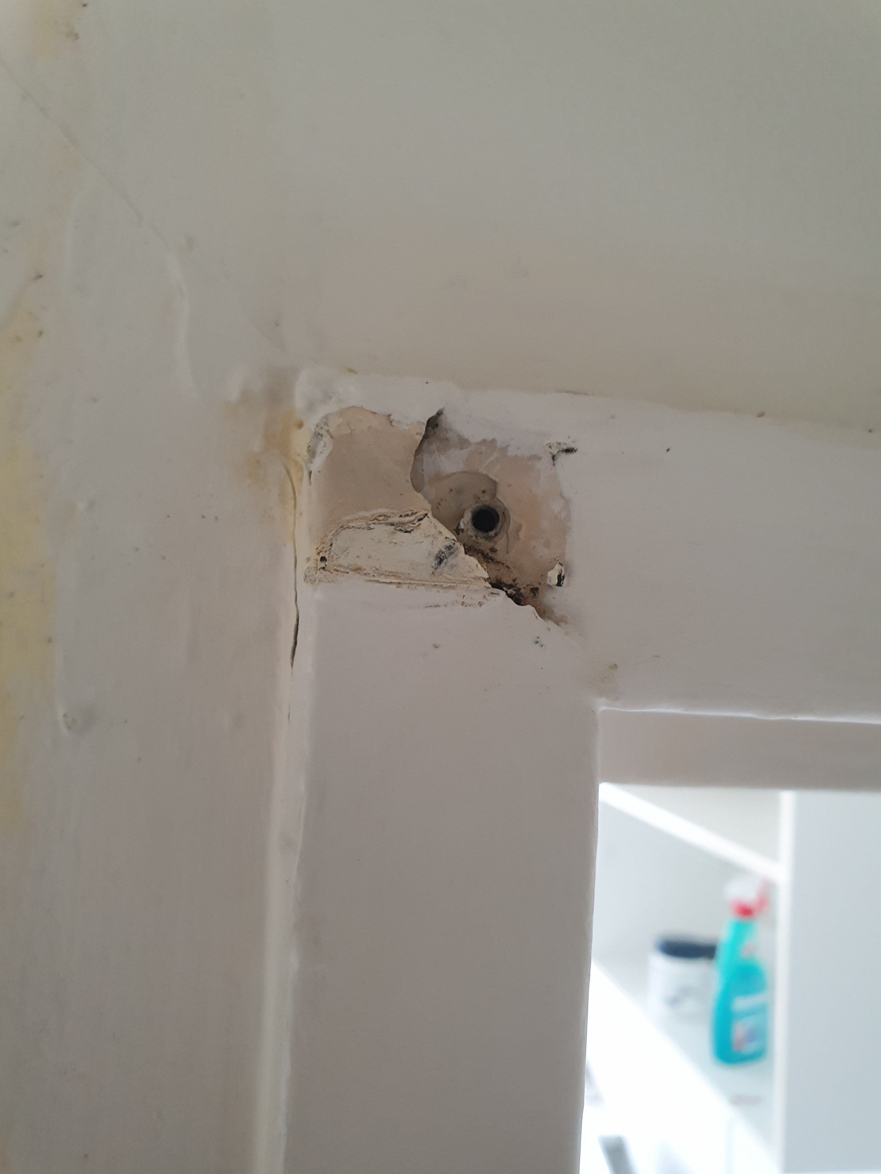 How to fill holes in metal door frame? Bunnings community