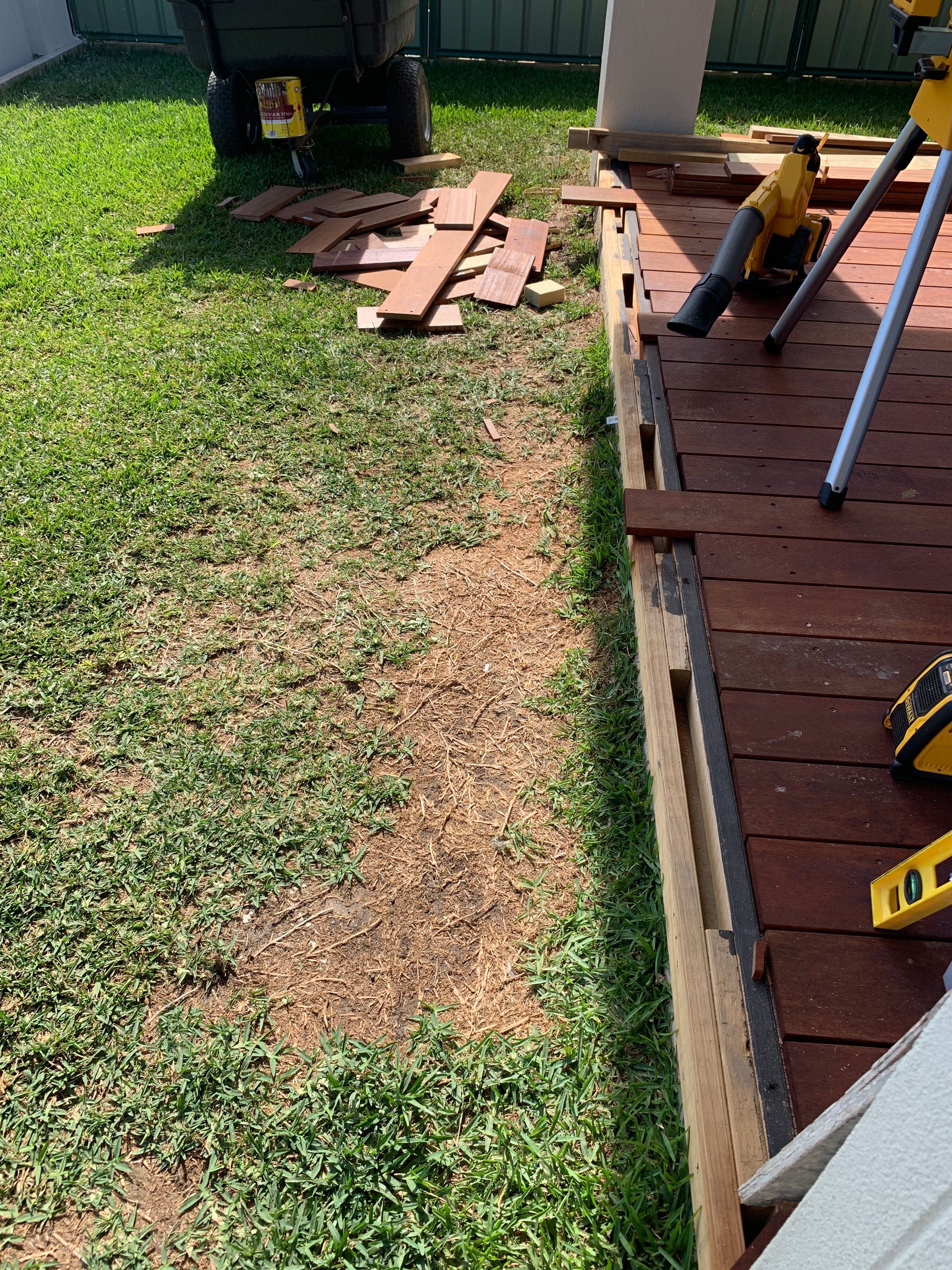 Decking over concrete slab Bunnings community