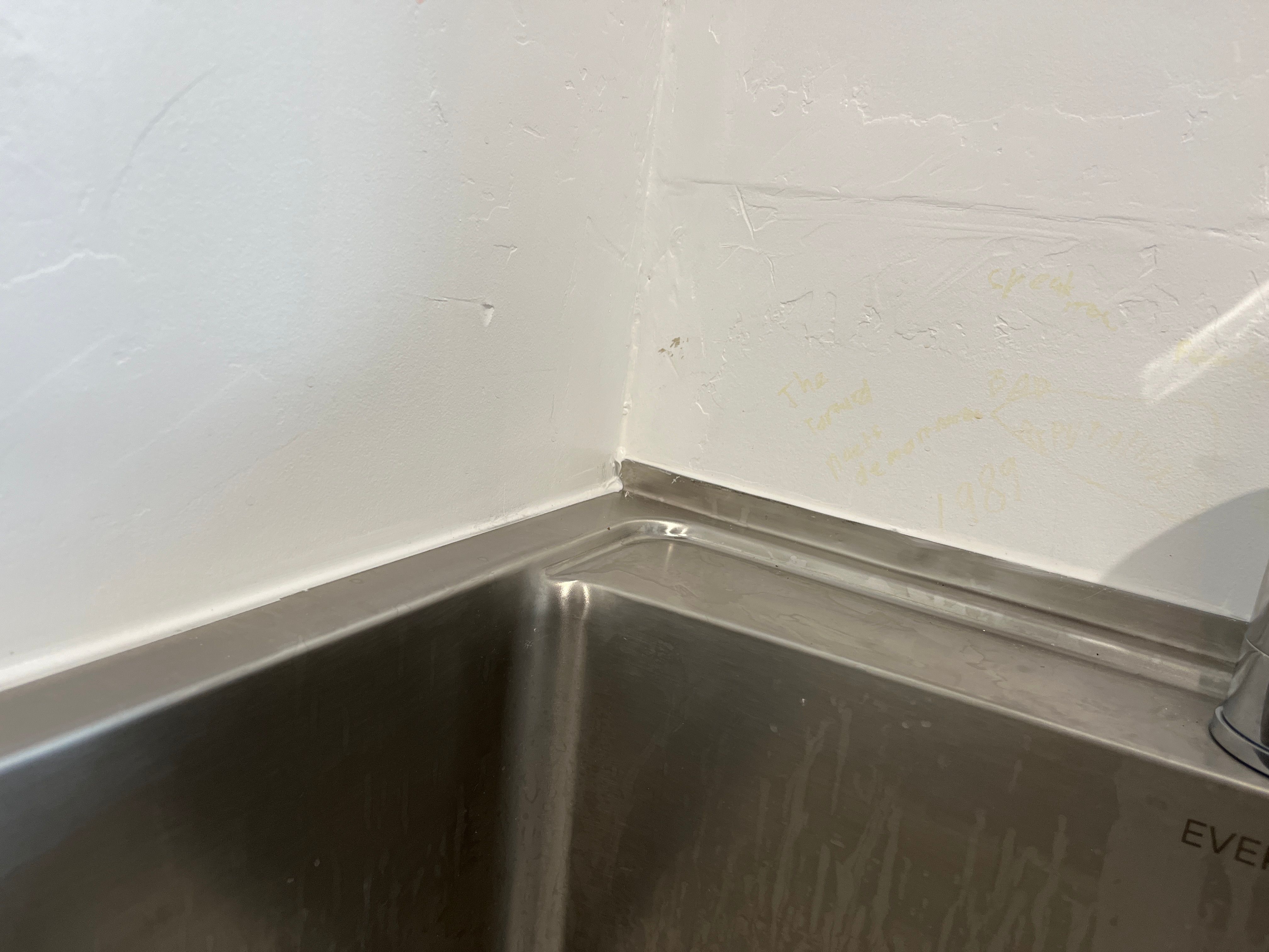 How to tile wall around a laundry trough... Bunnings community